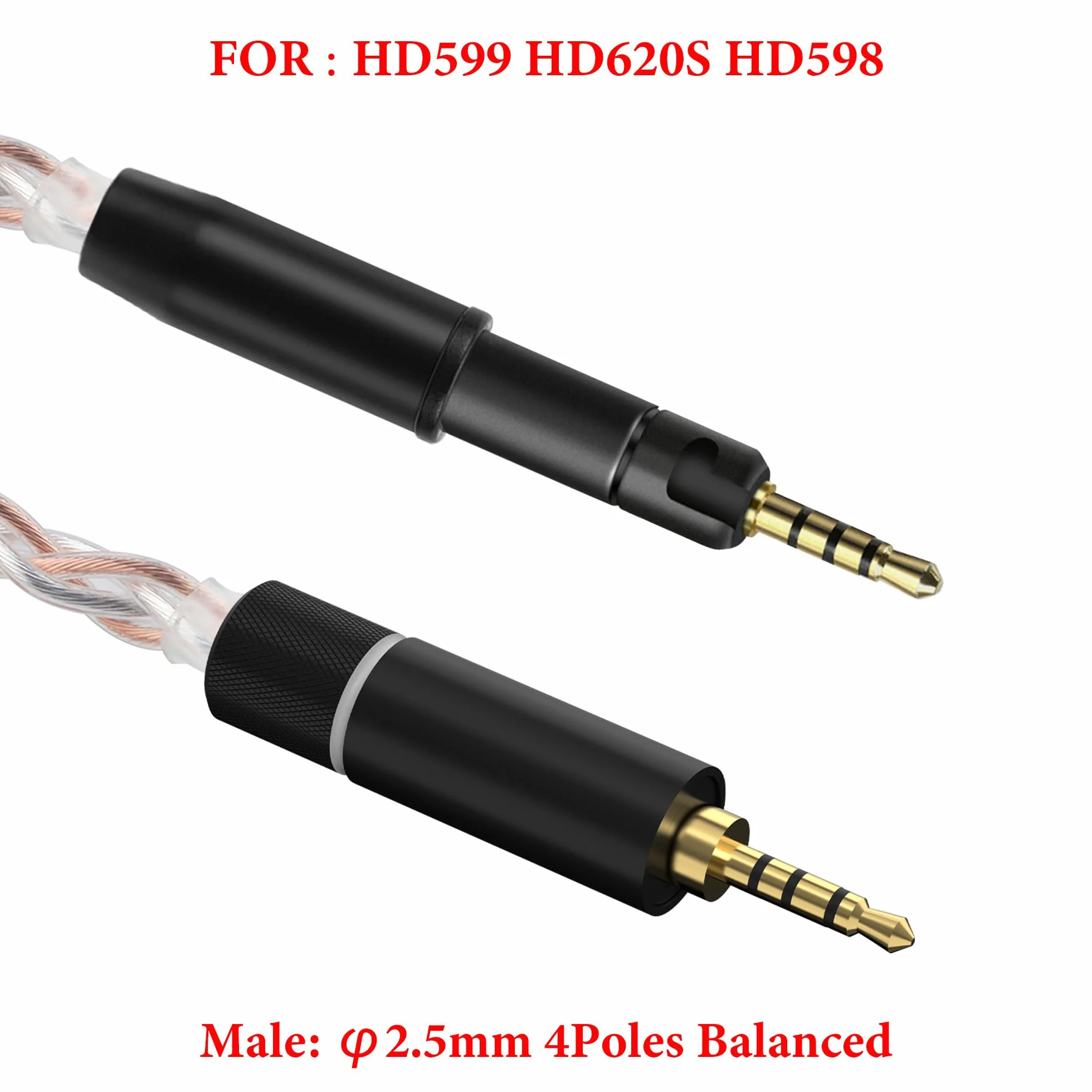 Geekria Apollo Kabel audio 2,5 mm do Sennheiser HD 620S/599/598/550/505, 1,2m