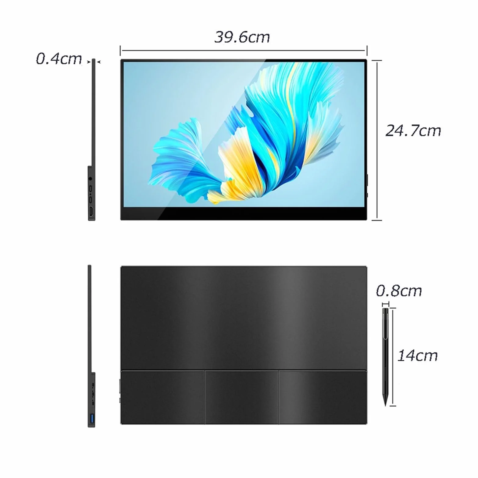 Home Gaming 17,3 cala HDR Digitizer Board Ręcznie rysowany ekran dotykowy IPS Laptop zewnętrzny monitor rozdzielczość 1920 x 1080p przenośny ekran drugi ekran