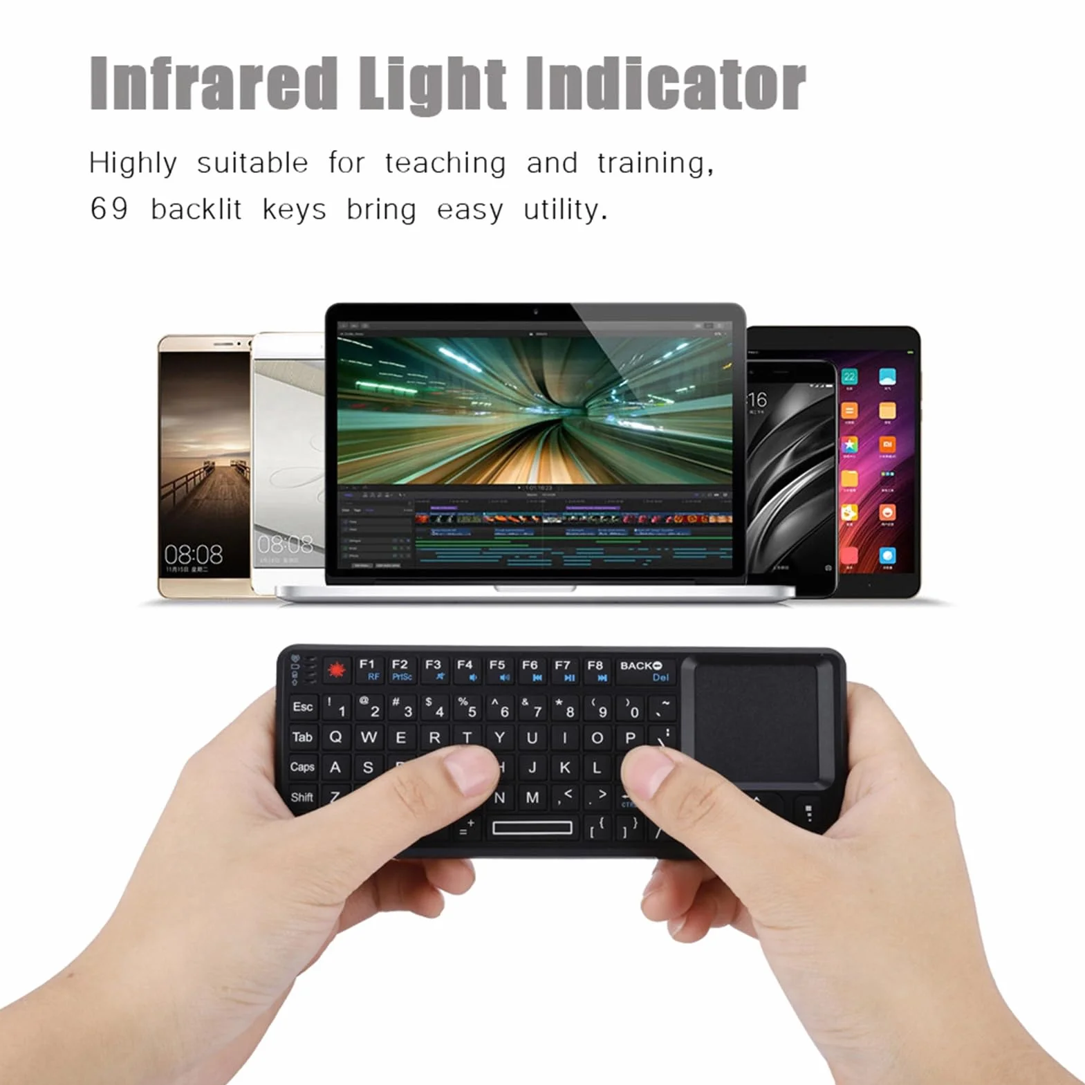 Mini Bezprzewodowa Klawiatura Bezprzewodowa i Myszy Touchpad Myszy, Ultra Cienki Klawiatura USB dla dla 360