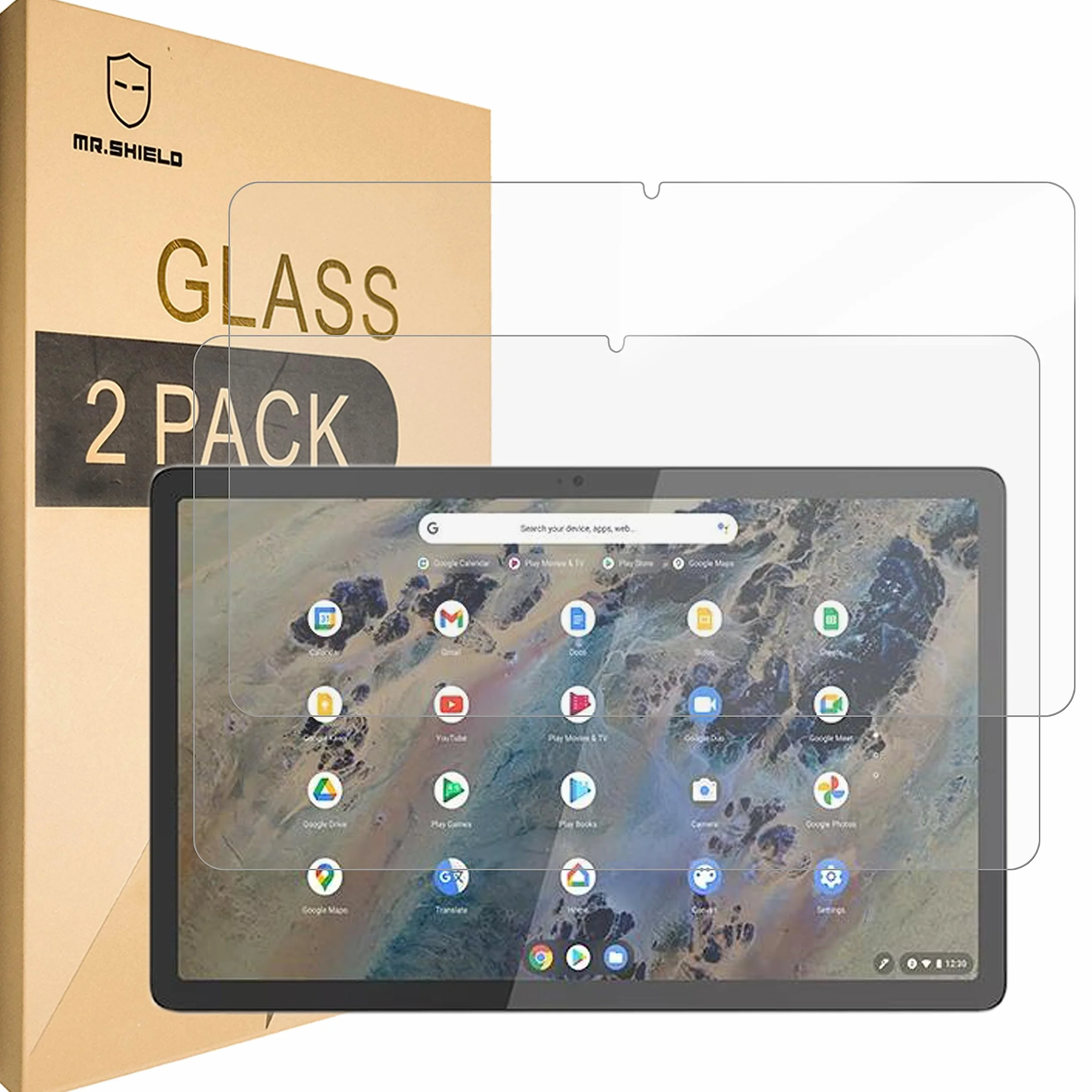 Mr.Shield Ochraniacz Ekranu do Lenovo IdeaPad Duet 3 Chromebook 11 Inch, [2 Sztuki] Film Szkło Hartowane 9H, Odporny na Zarysowania, HD Przejaśniać