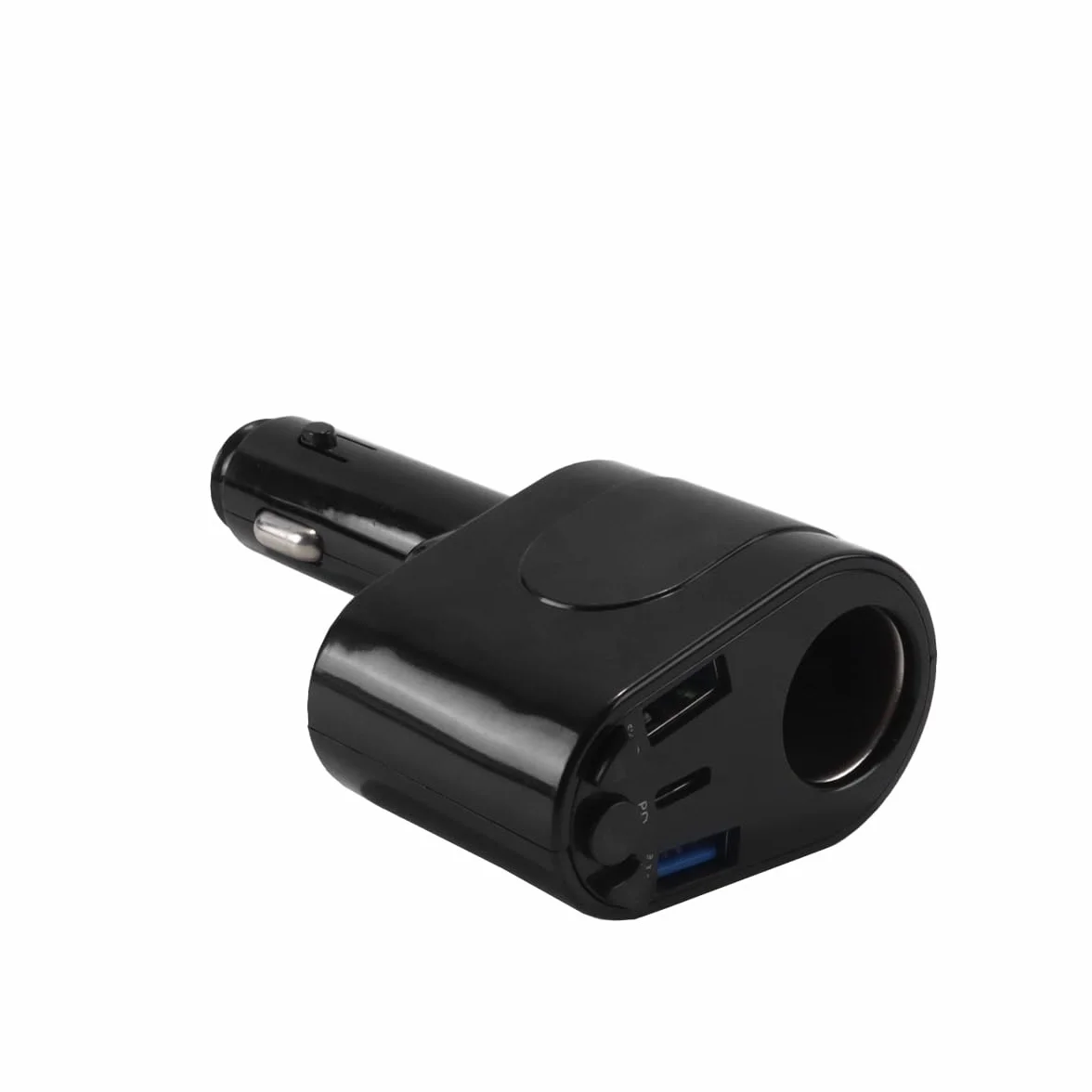 Ubric Transmiter FM Auto Bluetooth PD typ C szybka ładowarka do gniazda zapalniczki samochodowej wskaźnik napięcia