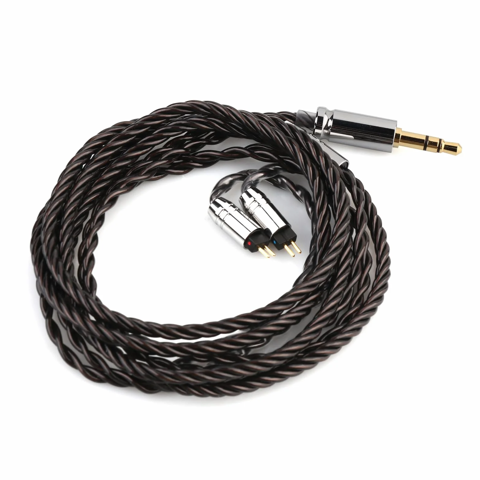 Linsoul Tripowin Mirage Kabel IEM, 30AWG OCC 4N HiFi IEM, ulepszony kabel zastępczy, z gniazdem audio 3,5 mm do monitora dousznego, audiofilskiego muzyka (2-pinowy, 0,78 mm)