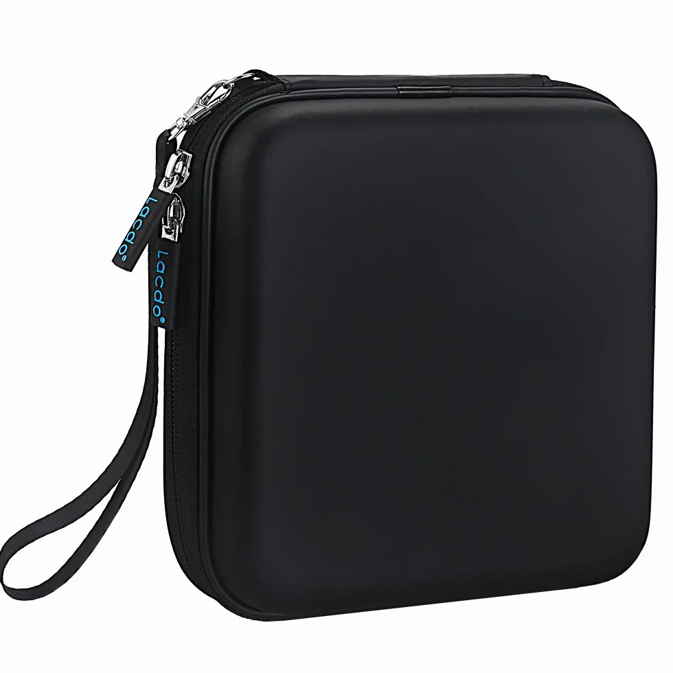 Lacdo Etui ochronne na zewnętrzny dysk CD DVD USB do Apple SuperDrive HP F6V97AA#ABB Asus U9M U7M Dell DW316 LG GP57ES40 Czarna