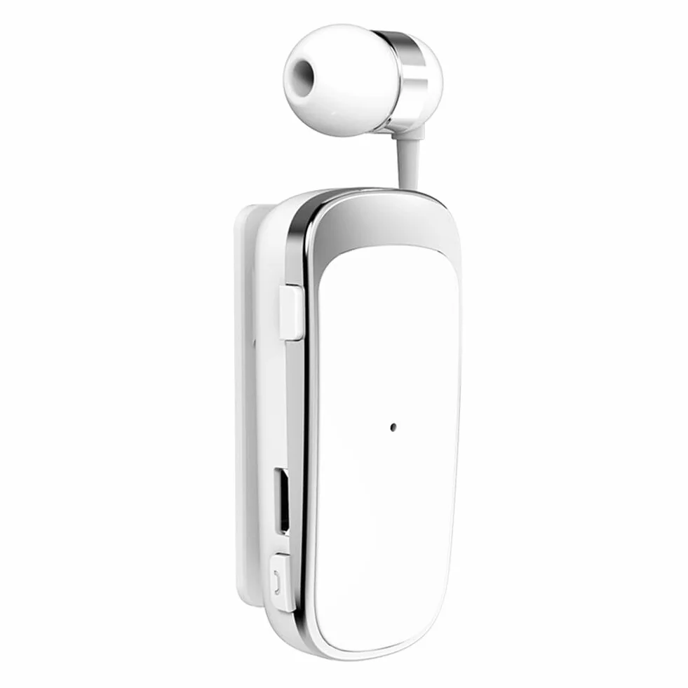 Bezprzewodowy zestaw słuchawkowy Bluetooth 4.1 Redukcja szumów Chowane słuchawki douszne 10 m Mono Transmisja, połączyć 2 urządzenia jednocześnie dla kierowcy, roweru, sportu