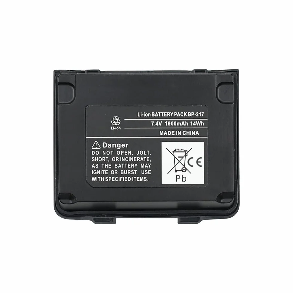 7,4 V 1900 mAh BP-217 BP-217Li Wymienna bateria do IC-80AD IC-91A IC-91AD IC-E80D IC-E90 IC-E91 IC-T90 IC-T90A IC-T90E IC-T91 ID-91 Radiowy akumulator litowo-jonowy