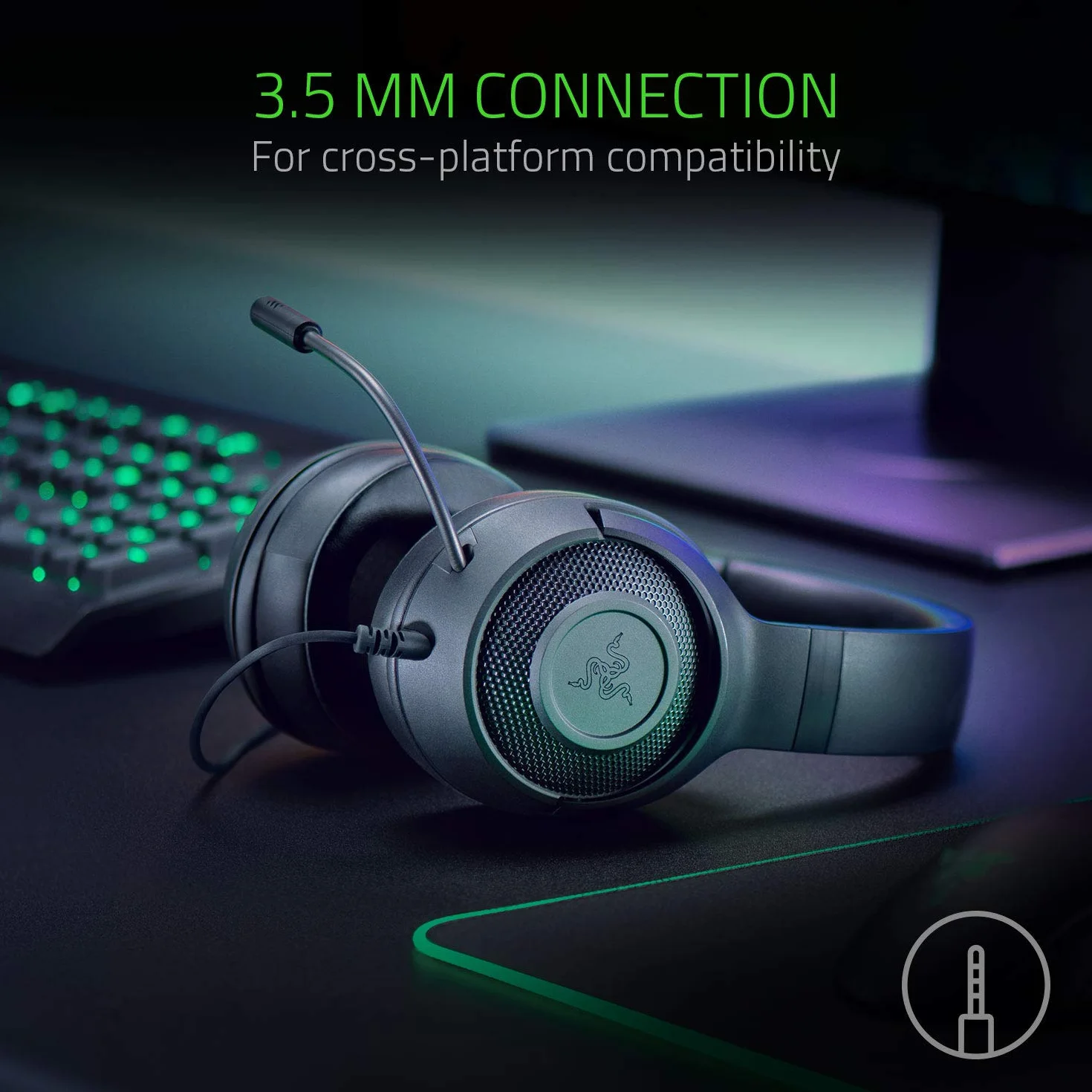 Razer Kraken X Lite Słuchawki Komputerowe Czarny