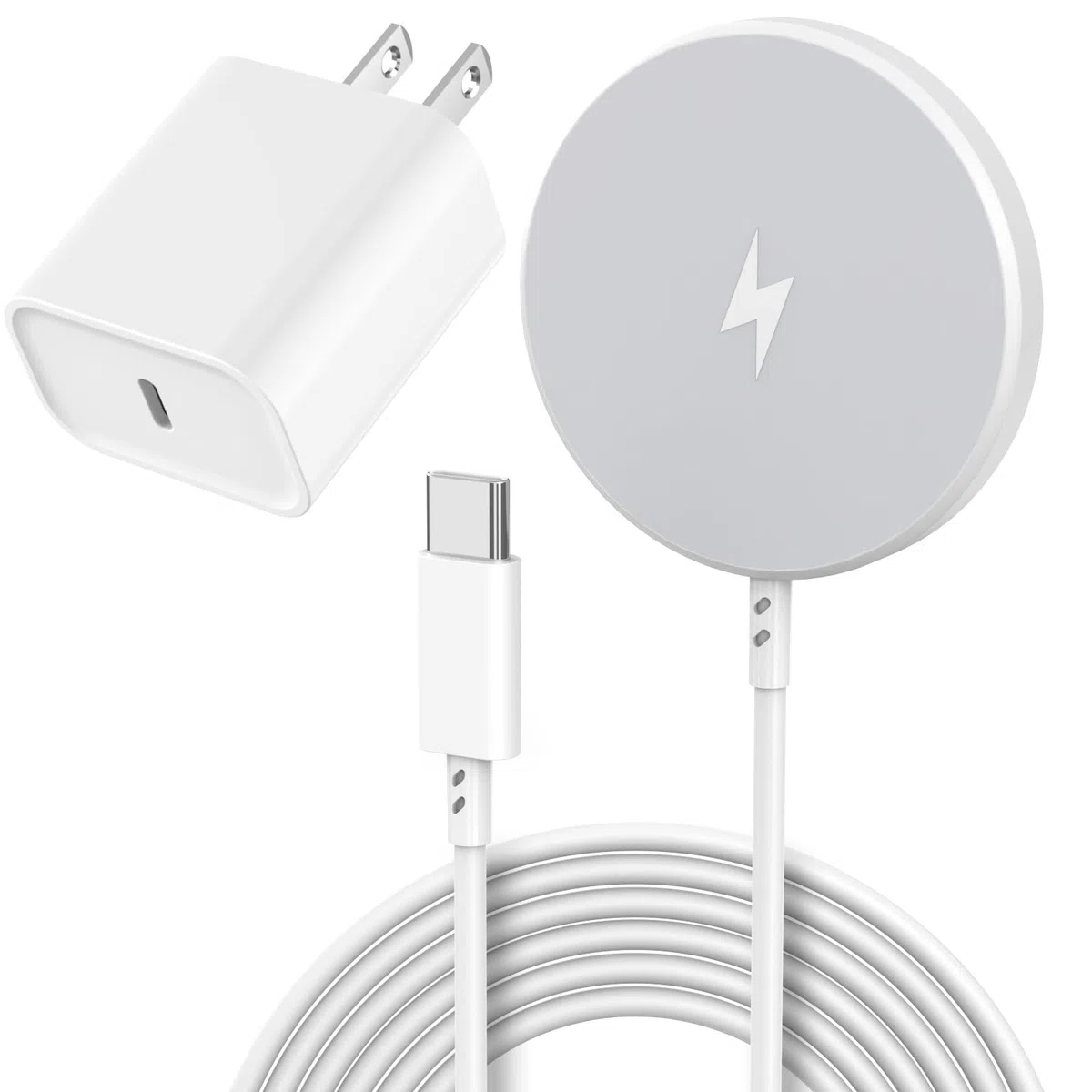 [Certyfikat Apple MFi] Magnetyczna bezprzewodowa ładowarka Apple Mag Safe, szybka bezprzewodowa ładowarka 15 W 15 W do Apple iPhone 16 Pro Max/16 Pro/16 Plus/15 Pro Max/14/13/12/AirPods3/2/Pro/Pro2