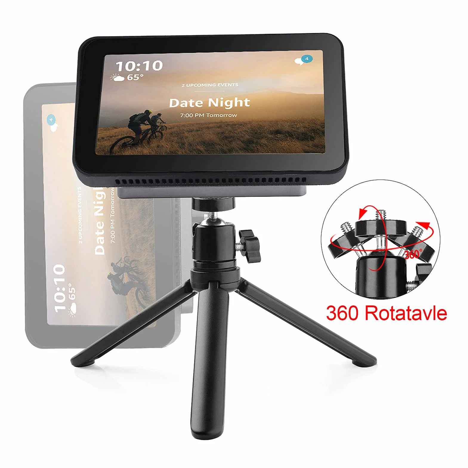 Zestaw inteligentnych głośników Echo Show 8 zamiennik ekranu elastyczny statyw regulowany stojak magnetyczny obrotowy 360 stopni