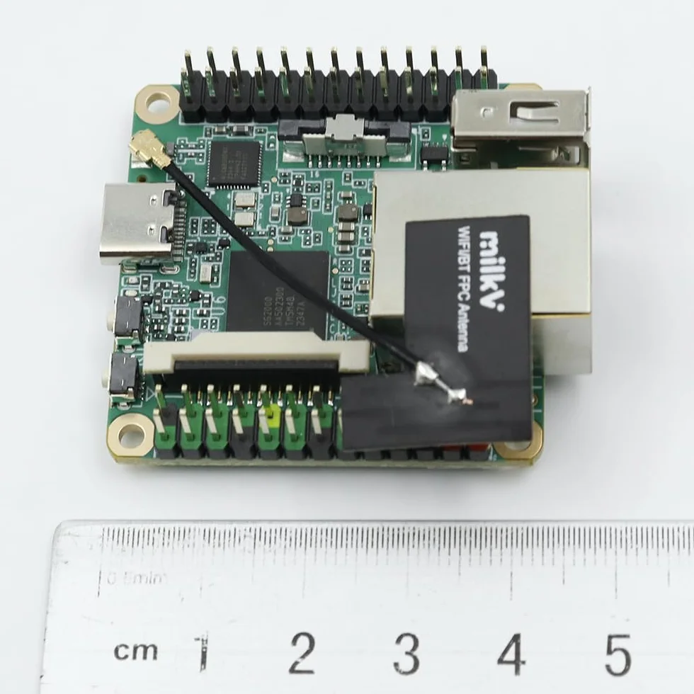 Milk-V Duo S 512M-WIFI tablica rozwojowa RISC-V Linux WiFi6/BT5 100 Mbit/S moduł SG2000