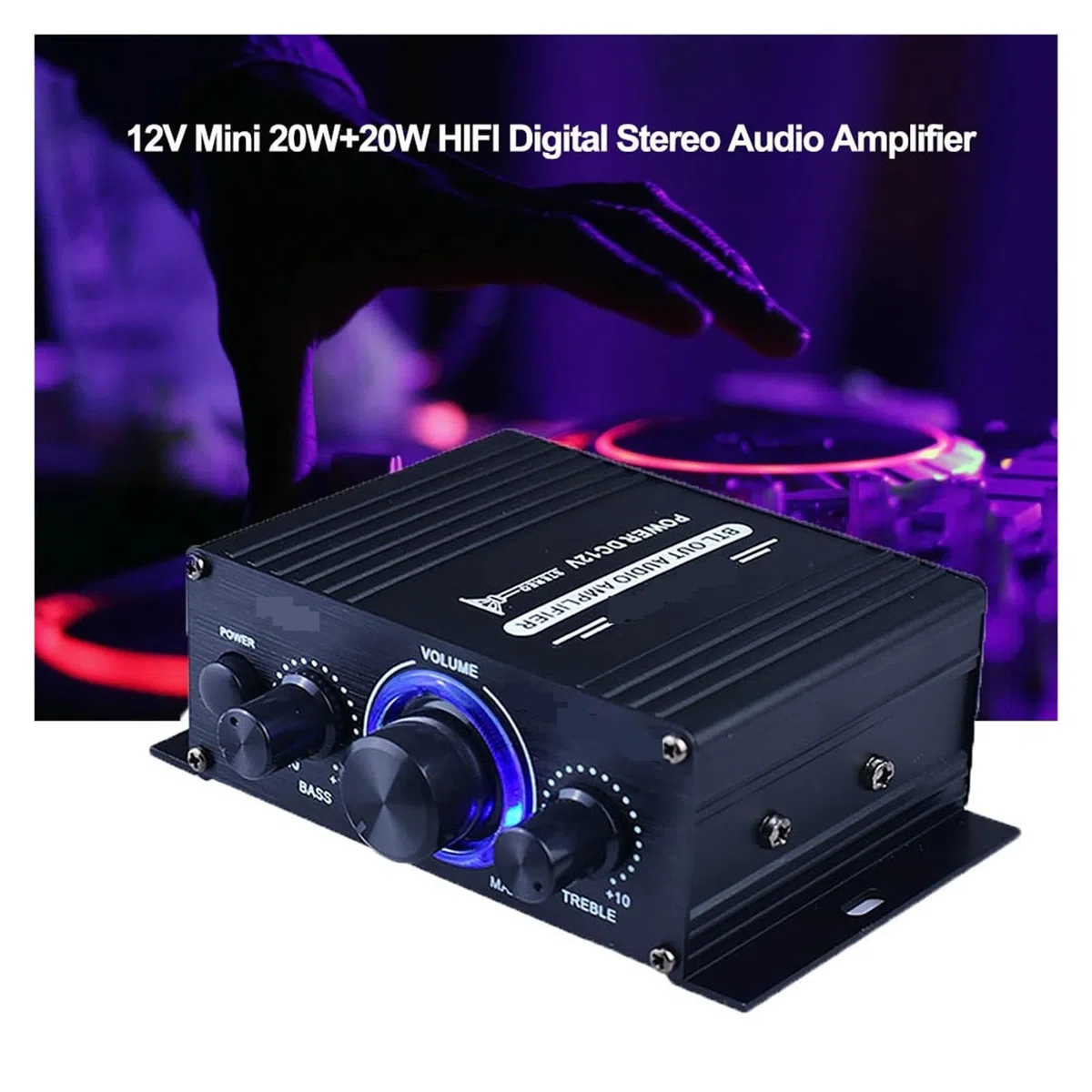 Mini Cyfrowy Wzmacniacz Samochodowy Audio Niebieskie Światło Stereofoniczny Wzmacniacz Audio Do Kina Domowego Klubowa Muzyka Imprezowa Precyzyjne Strojenie