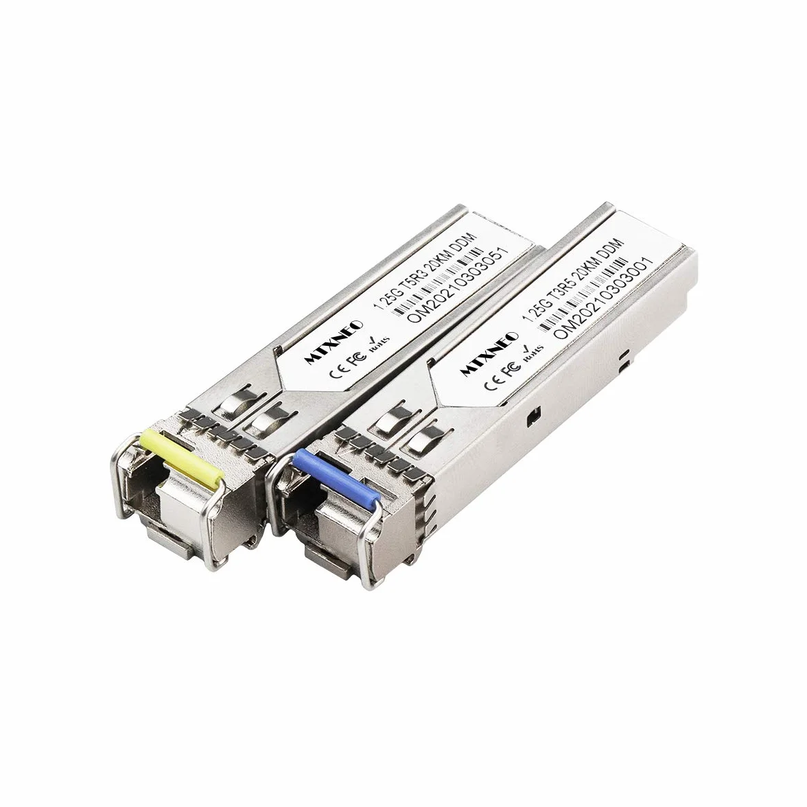 Jedna para modułów SFP 1.25G Bidi Single Fibre Transceiver 1310 nm/1550 nm SMF złącze LC do 20 km do otwartych przełączników
