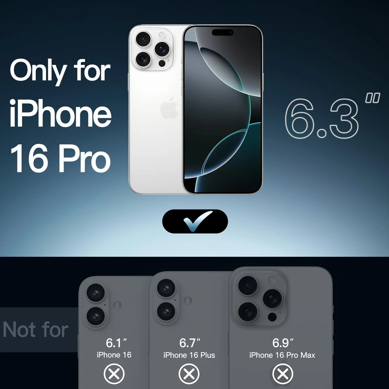 JETech Magnetyczna Etui dla iPhone 16 Pro, Przezroczyste | Kompatybilny z MagSafe, Wstrząsoodporne Osłona Bumper, Odporne na Zarysowania, Przezroczysty Tył