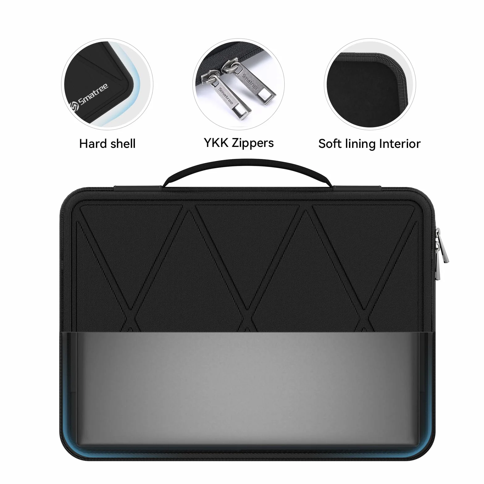 Smatree Twarde etui ochronne EVA kompatybilne z 40.6 cm ASUS Zenbook Pro 16X OLED UX7602, do ASUS ExpertBook B5 B5605 40.6 cm, wodoodporna i antywstrząsowa torba na laptopa (X8283T)