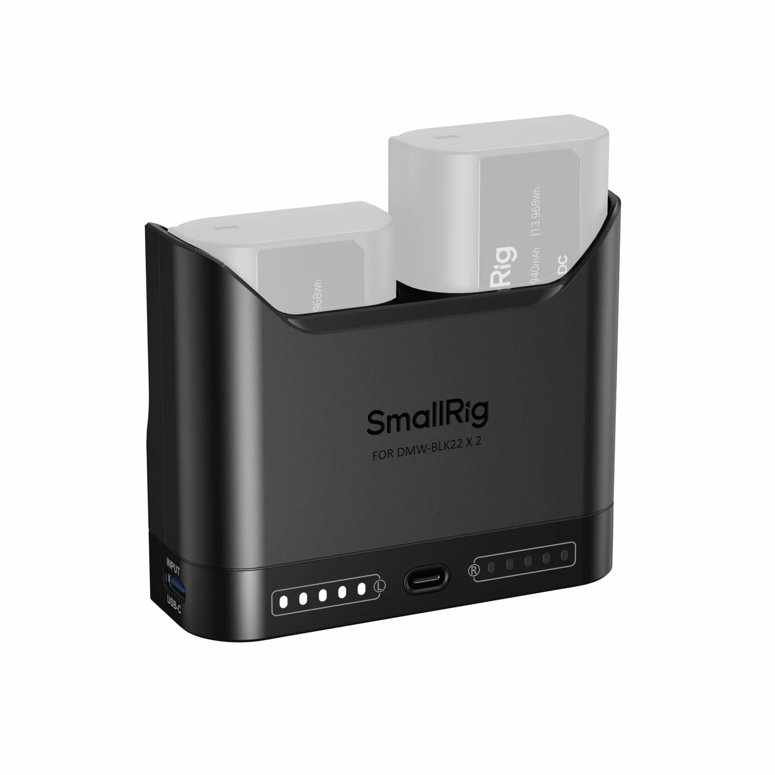 SMALLRIG Ładowarka DMW-BLK22 do Panasonic 2-godzinna USB-C 22,5W kompatybilna Lumix GH5 GH5 II GH6 GH7 S5