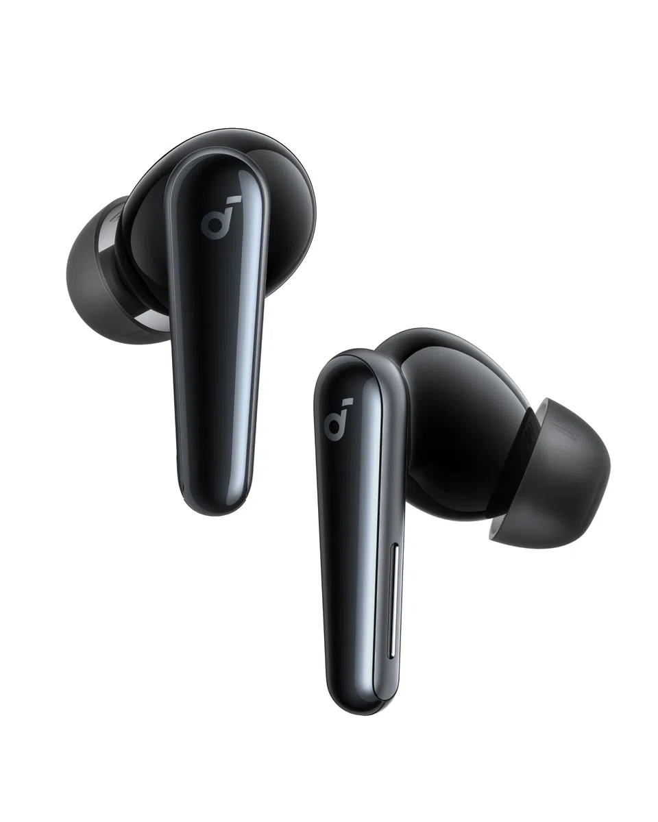 soundcore Liberty 5 Firmy Anker, Bezprzewodowe Słuchawki z Tłumieniem Hałasu, 2x Silniejsza Redukcja Głosu, Adaptacyjne Tłumienie Hałasu, Szybkie Ładowanie, Dolby Audio (Czarny)