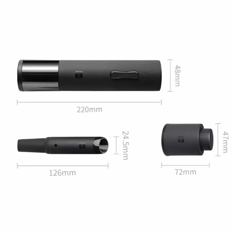Xiaomi Huohou Elektryczny otwieracz do wina Deluxe zestaw czarny UE
