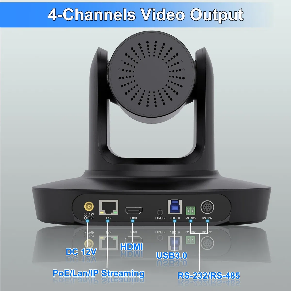 Kamera PTZ 4K UHD z 10-krotnym zoomem optycznym, kamera do sali konferencyjnej, transmisja na żywo do kultu kościoła, USB HDMI IP POE, praca z Vmix, Zoom, OBS, YouTube, Facebook Livestream