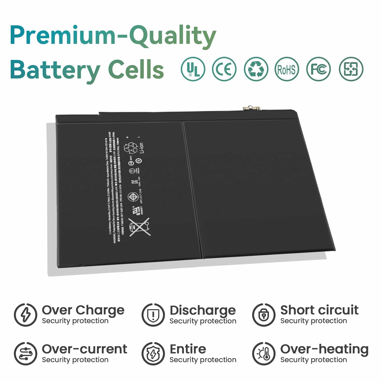 K KYUER A1547 Tablet Battery Compatible with iPad Air 2 A1566 A1567