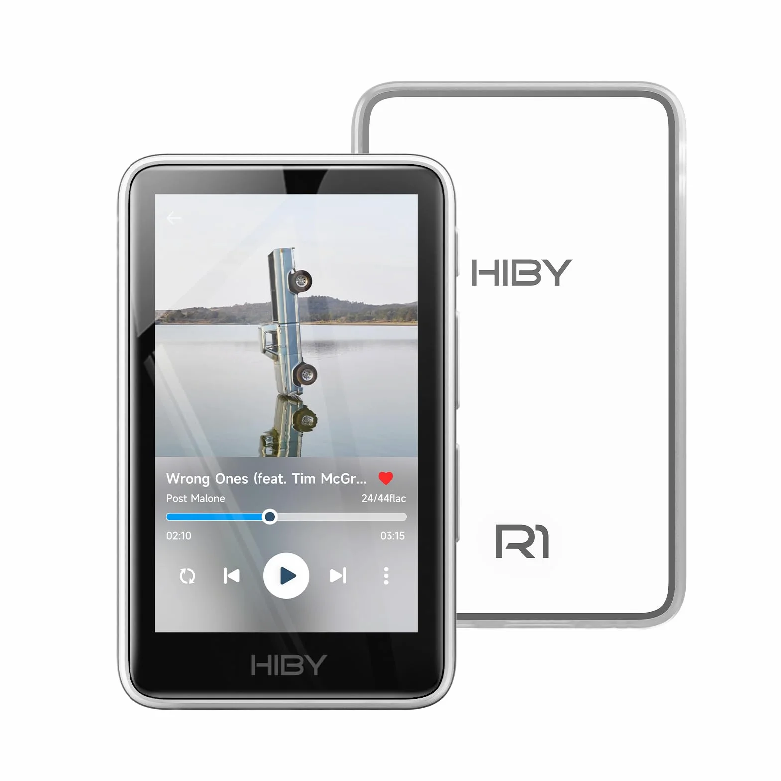 HiBy R1 HiFi odtwarzacz MP3 z Bluetooth 5.1 Tidal Qobuz DSD 256 natywny odtwarzacz muzyki bez strat z ekranem dotykowym/Certyfikat Hi Res Audio/Tuner MSEB/Pamięć rozszerzalna 2 TB