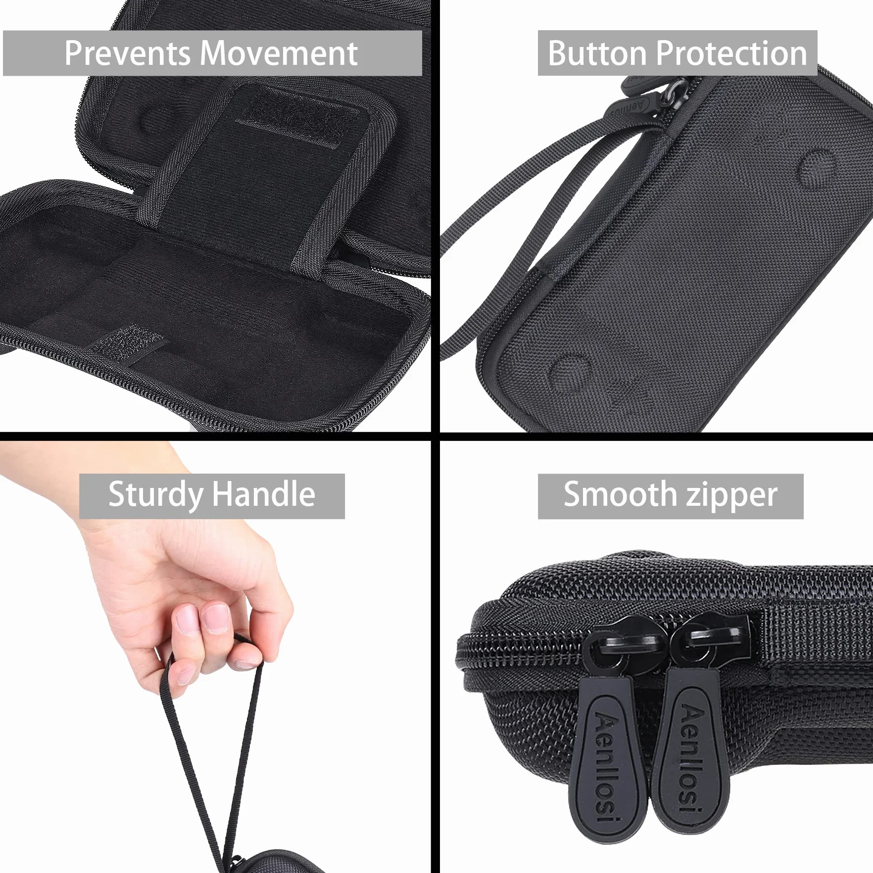 Etui Aenllosi do Razer Kishi V2, twarde etui na kontroler do gier, czarne