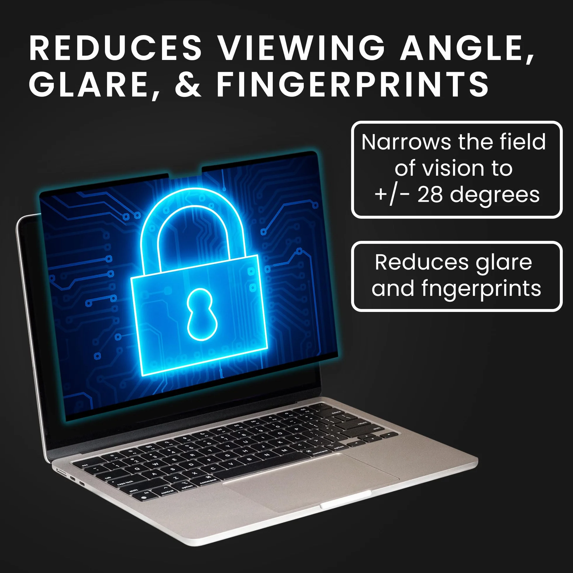 kwmobile Filtr prywatyzujący do Apple Macbook Pro 14.2 2024 M4 A3112 / A3185 / A3401 folia prywatyzująca - ekran laptopa - ochrona laptopa