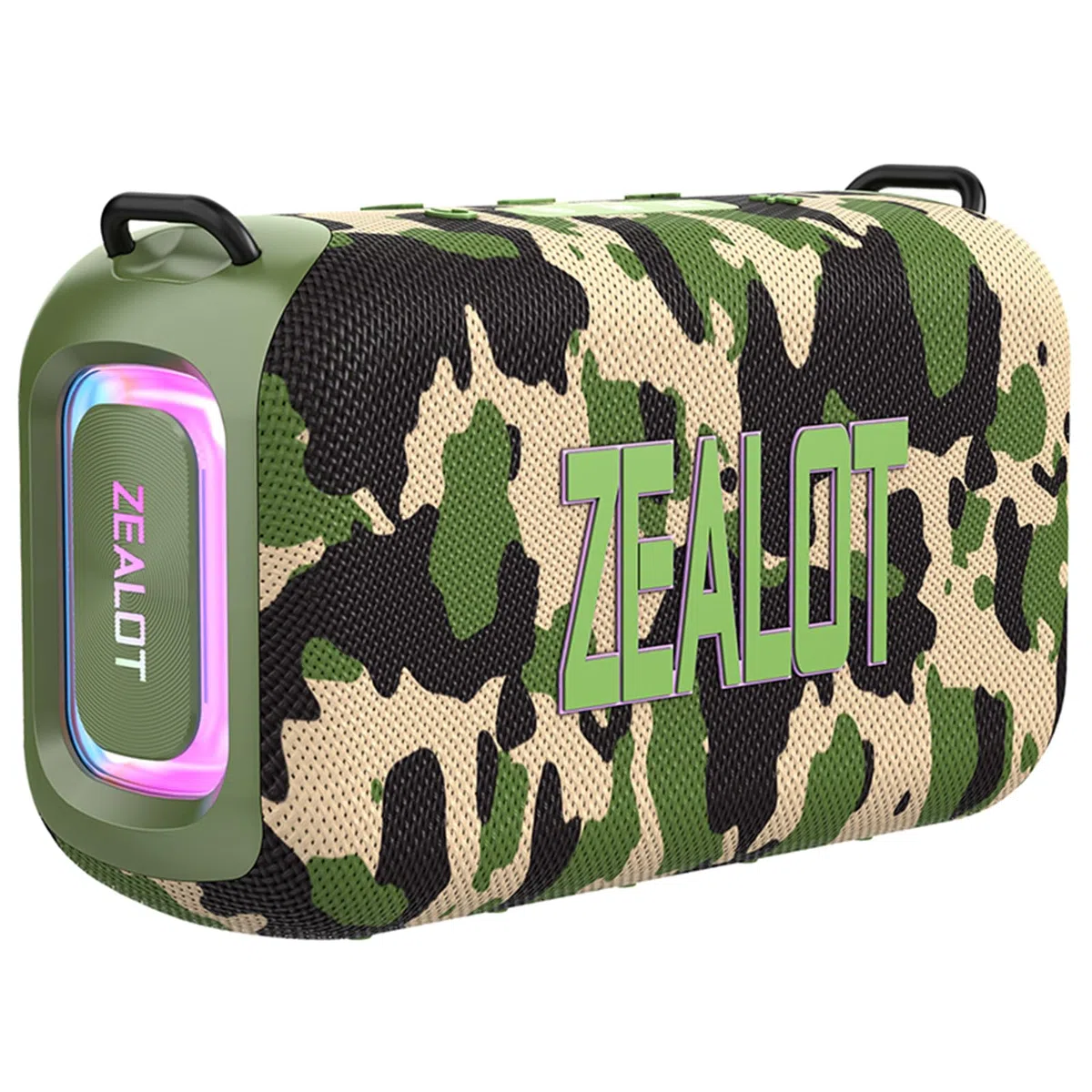 Docooler S85 przenośny bezprzewodowy głośnik BT 5.3, 50 W, wzmocniony głośnik basowy z kolorowym światłem RGB, regulowany tryb EQ, odtwarzanie kart TF Aux, IPX6, wodoszczelny, na imprezy na świeżym