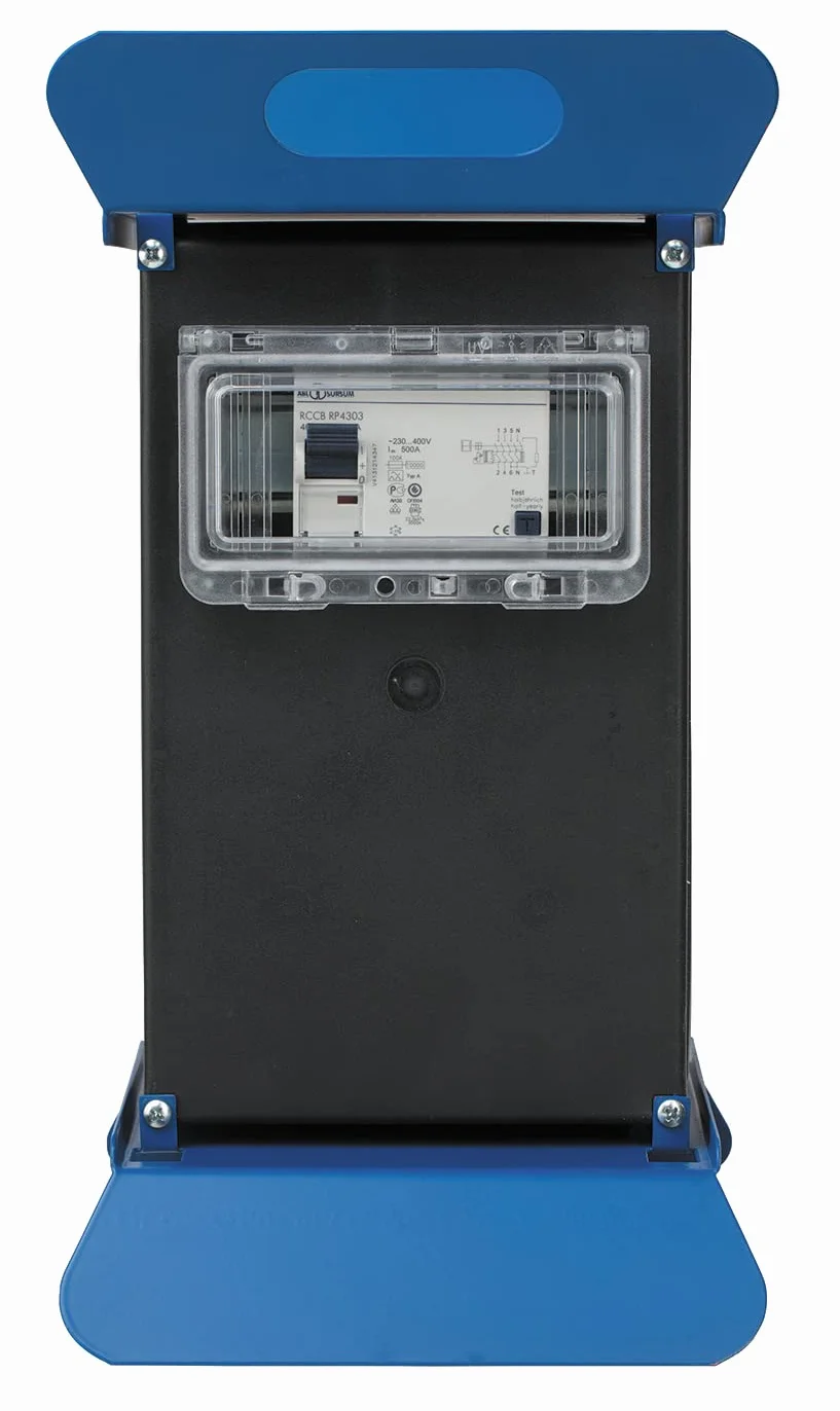 as - Schwabe 60845 Stecky 11+ Przenośny Mobilny Dystrybutor Zasilania Pudełko z 4 Gniazdami Schuko i 2 Gniazdami, IP44