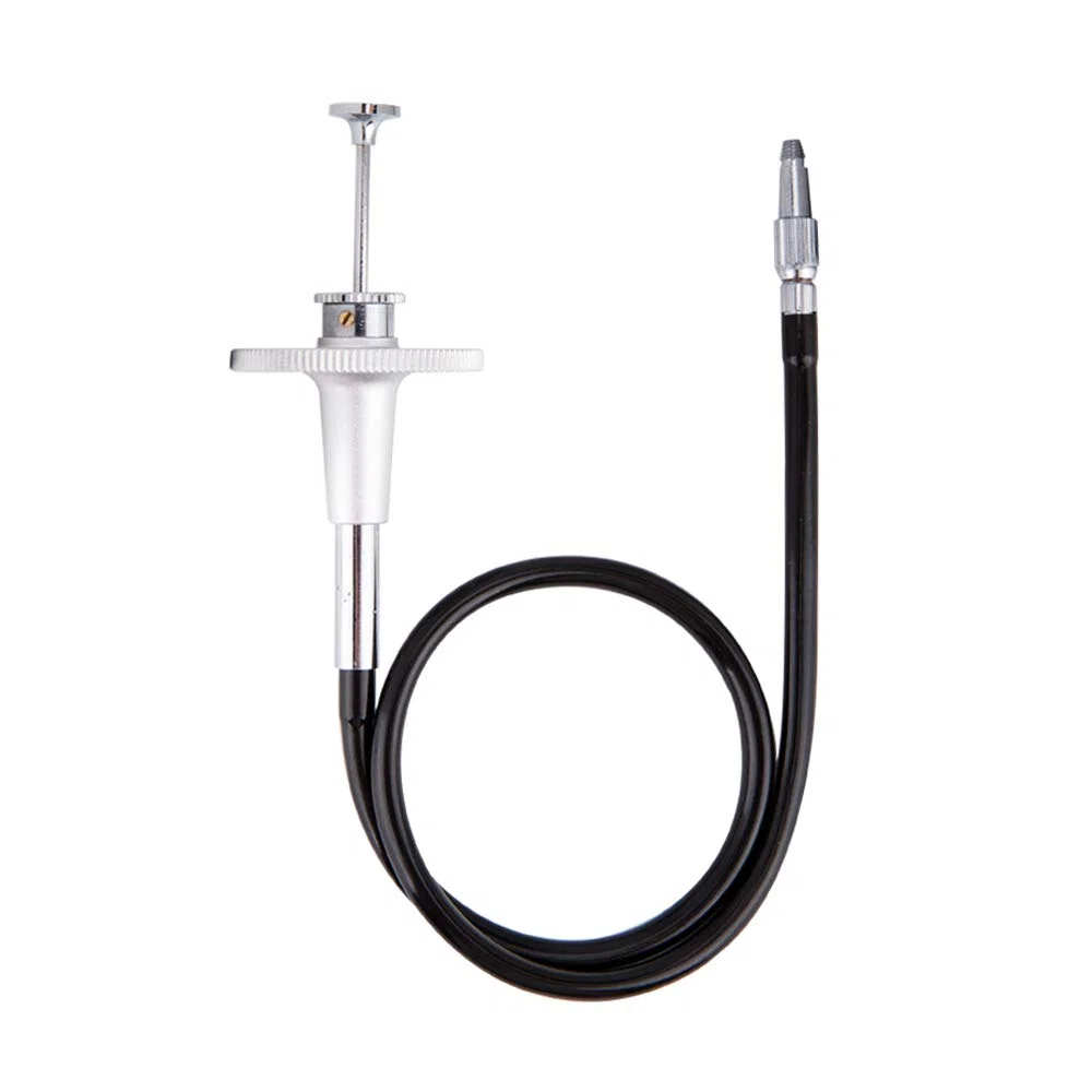 JJC 40 cm, srebrny, mechaniczny kabel zwalniający migawkę z blokadą żarówki, do Fujifilm Sony Leica Olympus Panasonic i aparatów z przyciskiem zwalniania otworu na śrubę