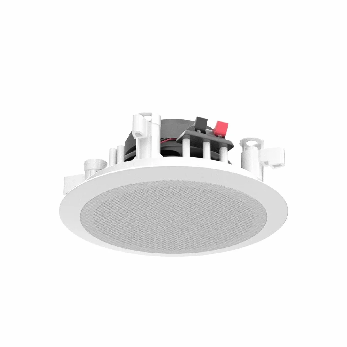 Pyle PDIC51RD głośniki sufitowe do montażu na ścianie - 14 cm para 2-drożnych głośników niskotonowych midbasowych 1 cal polimer kopułkowy wysokotonowy design podtynkowy w/80 Hz - 20 kHz reakcja częstotliwości i 150 watów szczyt łatwa instalacja