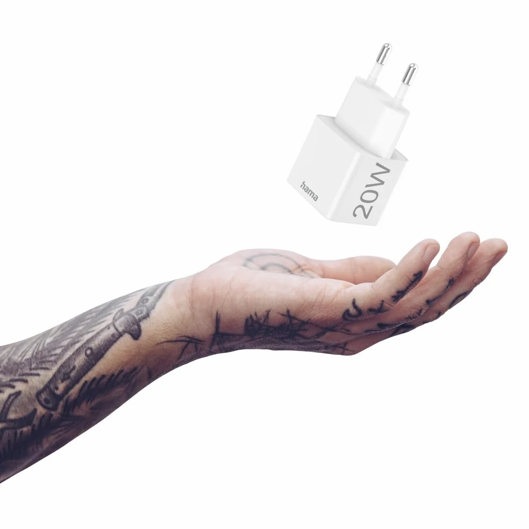 Hama ładowarka sieciowa 20 W Power Delivery USB C Lightning 1m biała