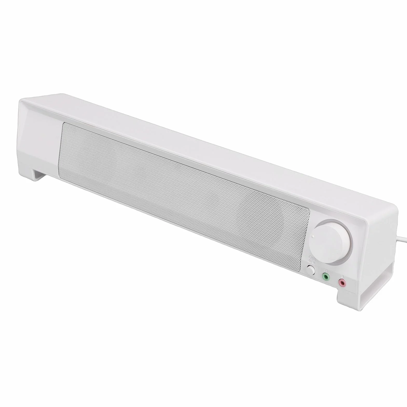 Dilwe Soundbar do Komputera, materiał ABS, Czysty Dźwięk z Basem, Wejście USB do Komputera Stacjonarnego i Gier