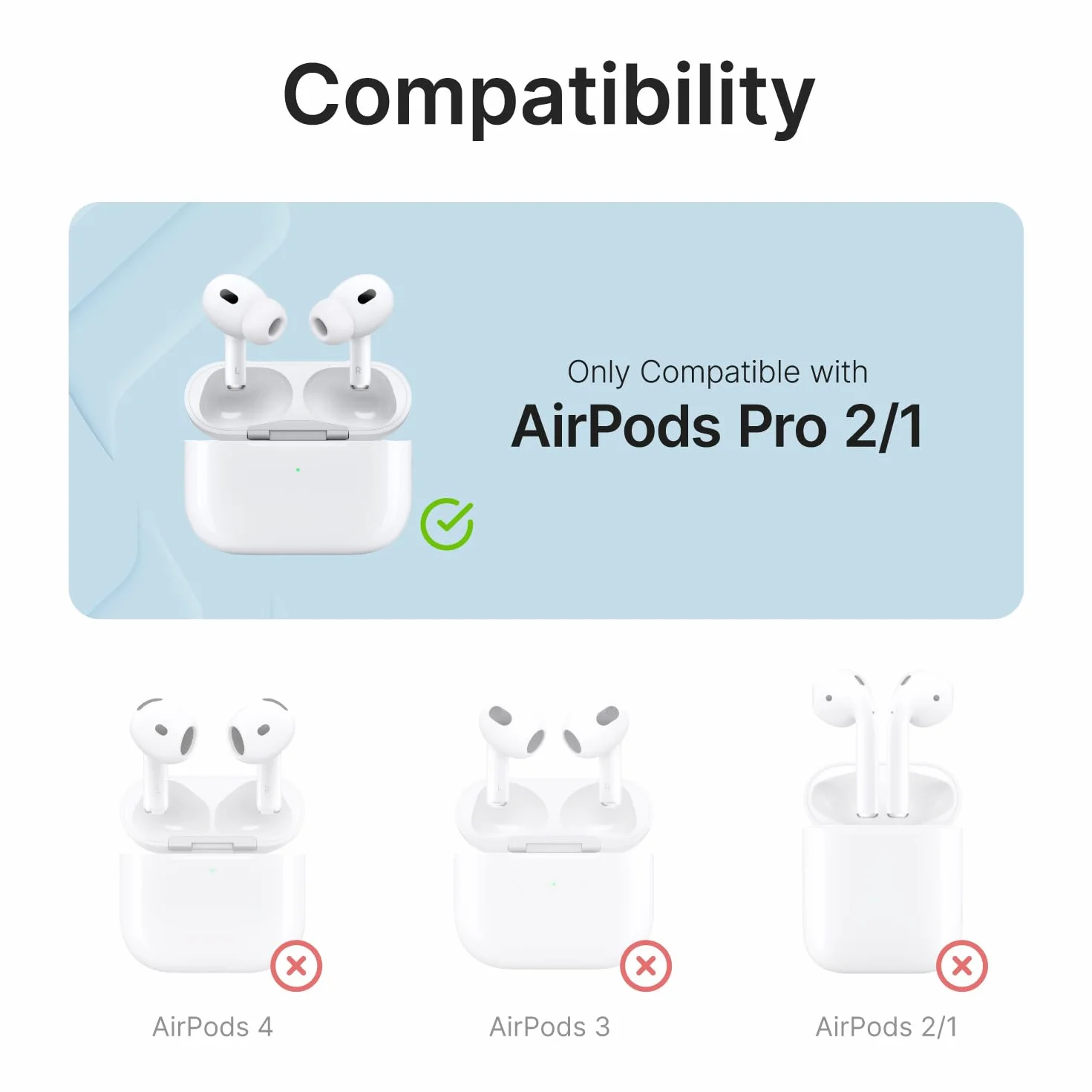 Catalyst Wodoodporna obudowa do AirPods Pro (1. i 2. generacji), silikon ochronny, ładowanie bezprzewodowe, karabińczyk, odporne na wstrząsy - akcesoria Apple - Glow in the Dark
