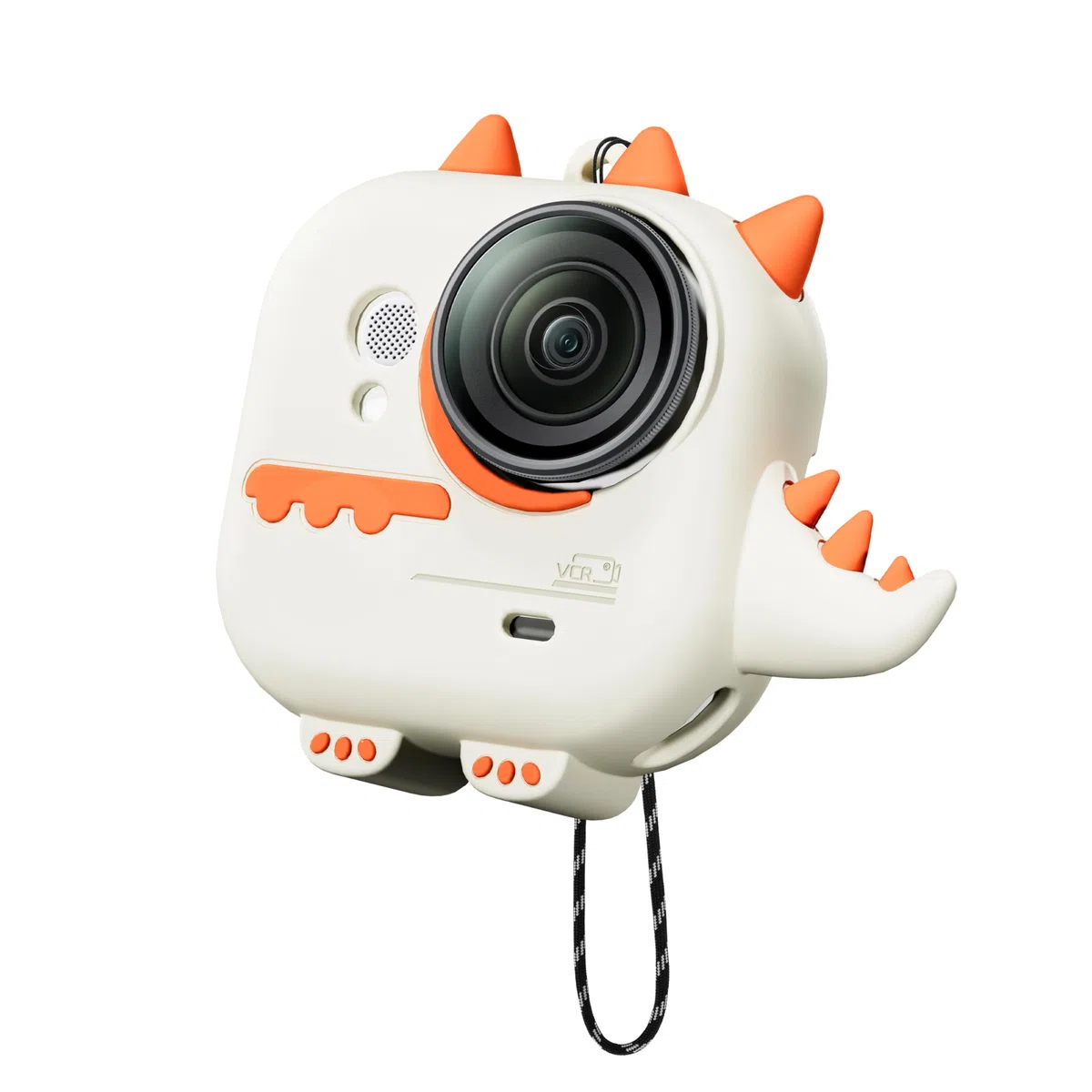 Silikonowe etui do Insta360 Go Ultra, silikonowe etui ochronne w stylu kreskówkowym do Insta 360 GO Ultra akcesoria z paskiem na nadgarstek, kompleksowa ochrona, kompatybilne z ochroną obiektywu i