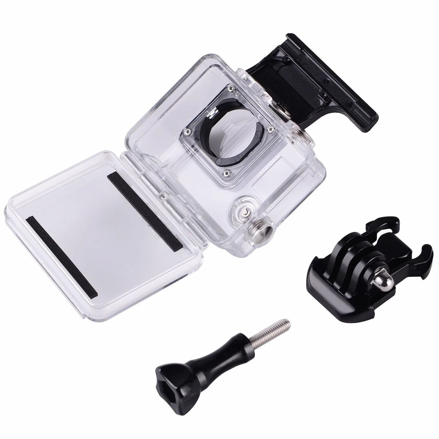 Suptig Zapasowa wodoodporna obudowa ochronna do kamery kompatybilna For GoPro Hero 4 Hero 3+ Hero 3 do użytku pod wodą wodoodporna do 45 m