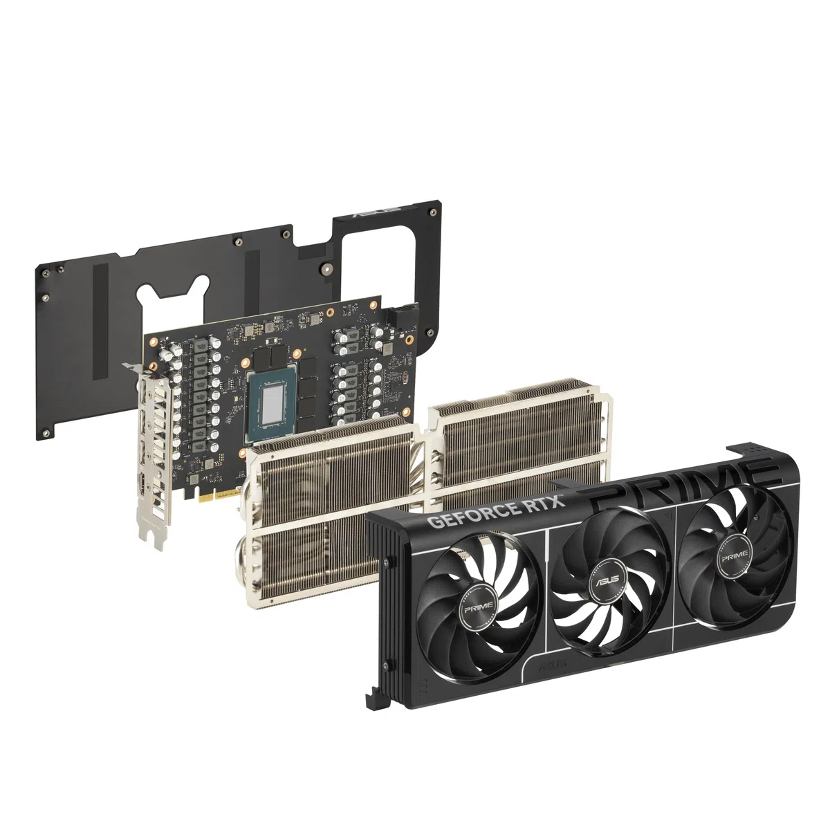 ASUS Prime GeForce RTX 5080 EVO 16 GB GDDR7 OC Edition karta graficzna dla graczy (Nvidia GeForce RTX5080, SFF-Ready, przełącznik Dual-BIOS, PCIe 5.0, 1 x HDMI 2.1b, 3X DisplayPort 2.1a, PRIME-RTX5080