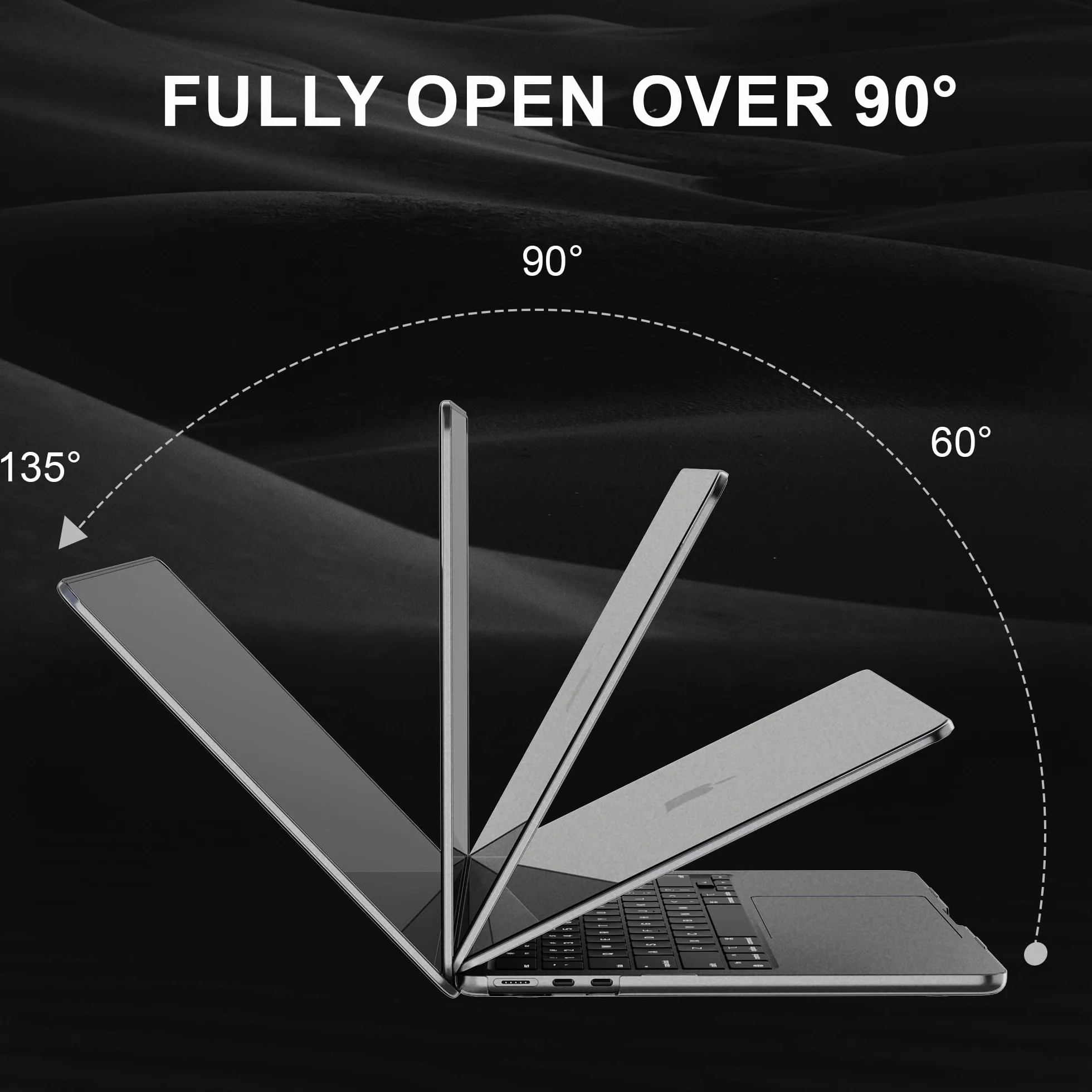 Etui kompatybilne z 2026 MacBook Air 15 cala M5 M4 M3 M2 Obudowa Ochronna 2025 2024 2023 A3448 A3241 A3114 A2941, Ultra-cienki Hard Case 15,3”, Matowy Przezroczysty