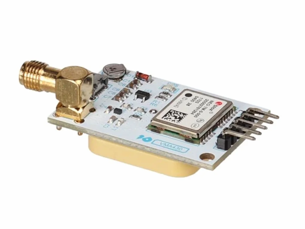 Whadda Moduł GPS U-BLOX NEO-7M dla Arduino, wysoka czułość, interfejsy SMA i TTL, EEPROM, Micro-USB