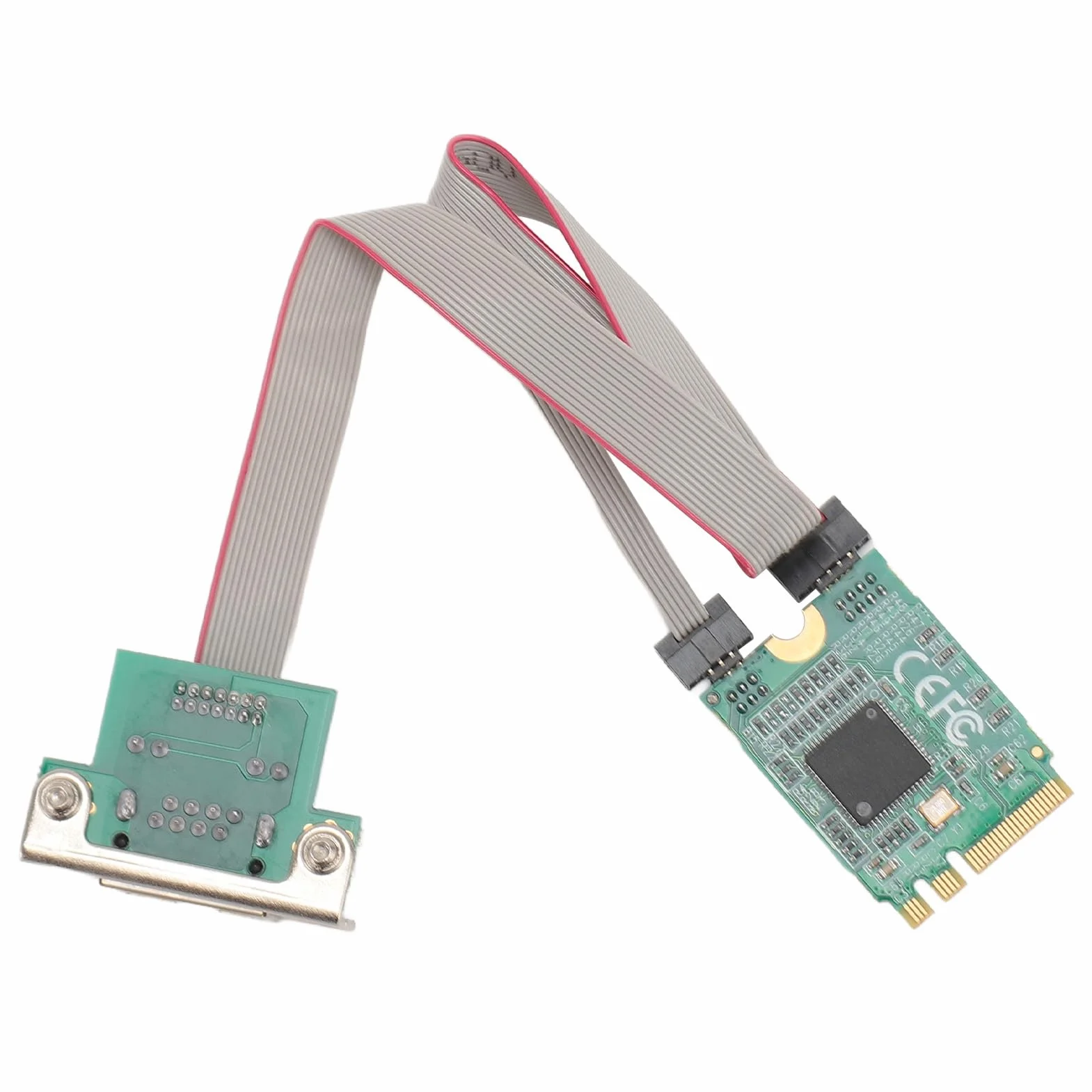 Karta Sieciowa M.2 A E Karta Sieciowa NIC z Wygiętym Wtykiem, Adapter Serwera Gigabit Ethernet, Jednoportowy Adapter Gigabit Serwera NIC M.2 A E I210AT Obsługuje 1000/100/10Mbps,