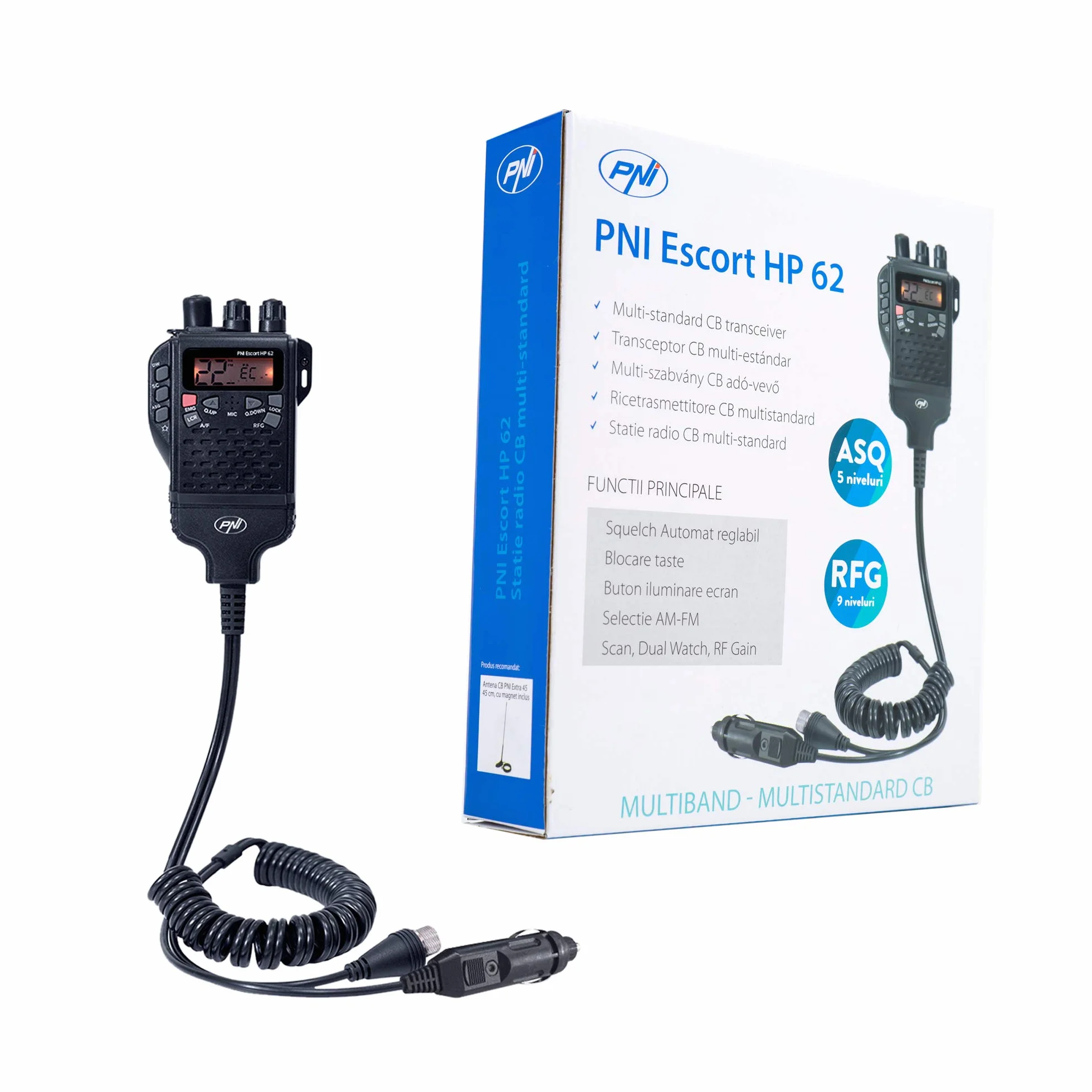 CB Radio PNI Escort HP 62 i PNI PB-HP62 zestaw akcesoriów