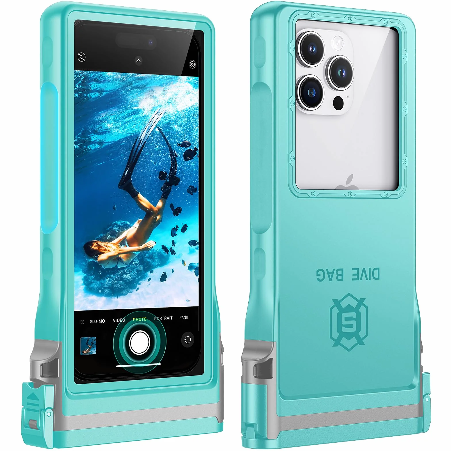 Lanhiem Wodoodporny telefon komórkowy IP68 torba na telefon podwodny 15M do iPhone Samsung Huawei Xiaomi nurkowanie