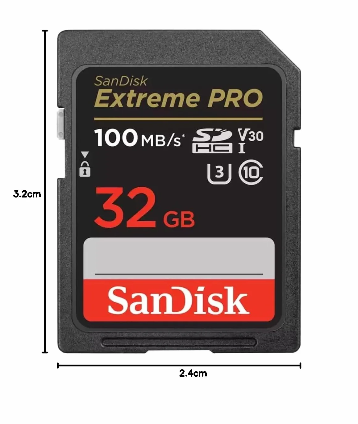 Sandisk Extreme Pro SDSDXXG-032G-GN4IN, Karta Pamięci, 32 GB, Szary