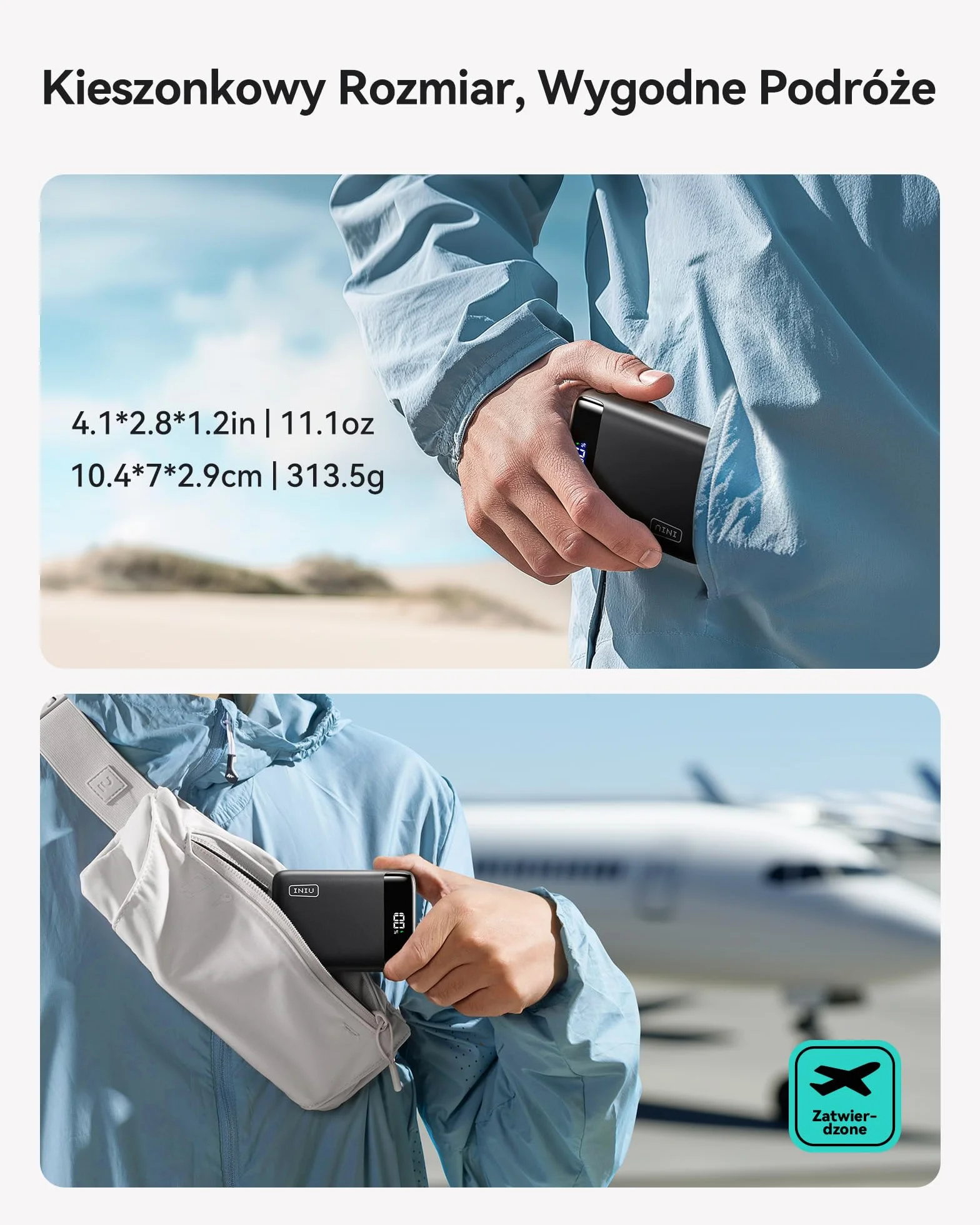 INIU Power Bank, 20000mAh 22.5W Fast Charging Powerbank, USB-C in & out External Battery, Small but Strong Portable Charger for iPhone 17 16 15 Pro Samsung S25 S24 etc