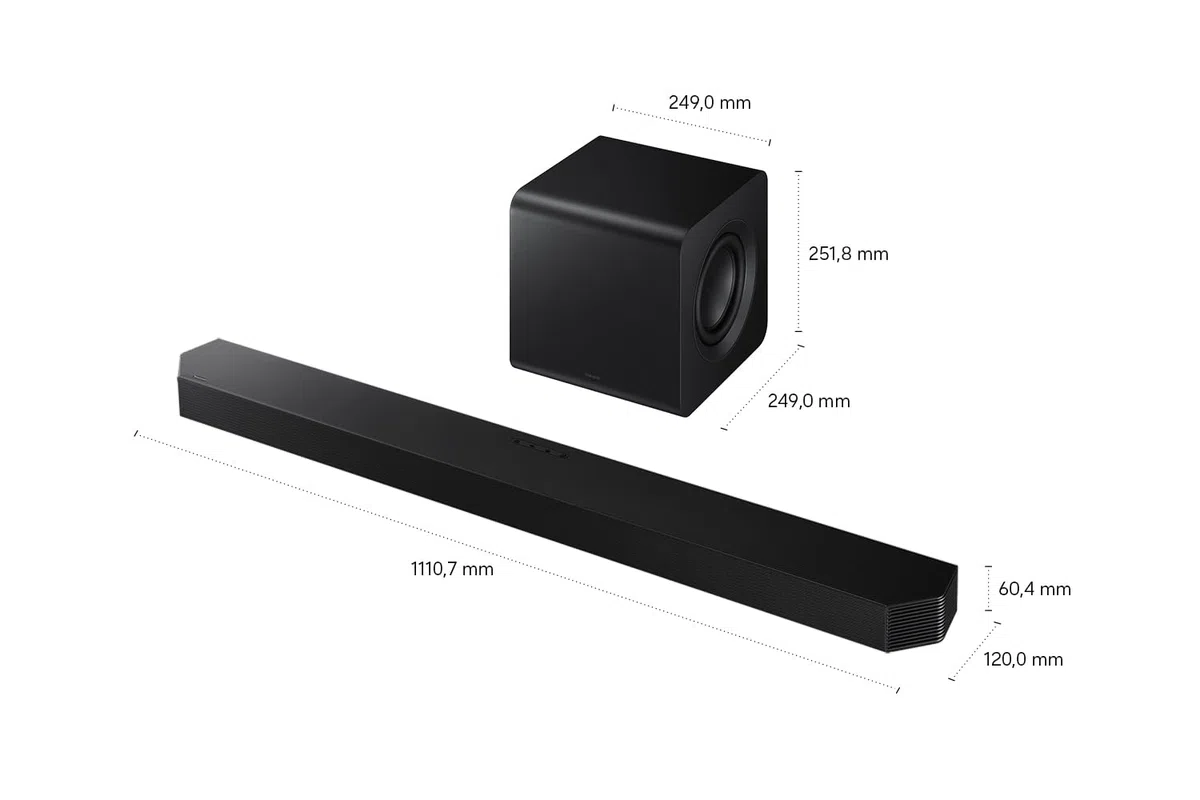Samsung HW-Q810GH / Q800H Q-Series 5.1.2-kanałowy soundbar do telewizorów, bezprzewodowy podwójny subwoofer, 6,5-calowy, bezprzewodowy Dolby Atmos, Q-Symphony, Game Mode Pro do gier 3D, Alexa