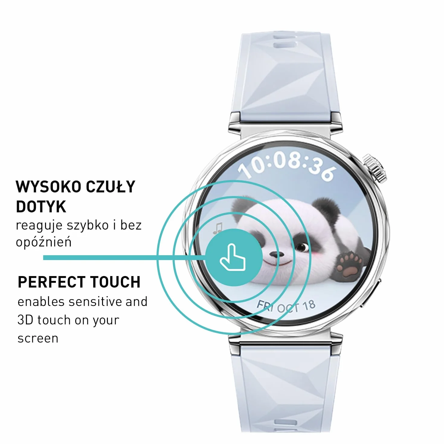 smartect Szkło Hartowane [3 Sztuki, Clear] dla Huawei Watch GT5 41 mm, Szklana Ochrona Ekranu 9H, Ochraniacz Ekranu bez Pęcherzyków, Bez Odcisków palców