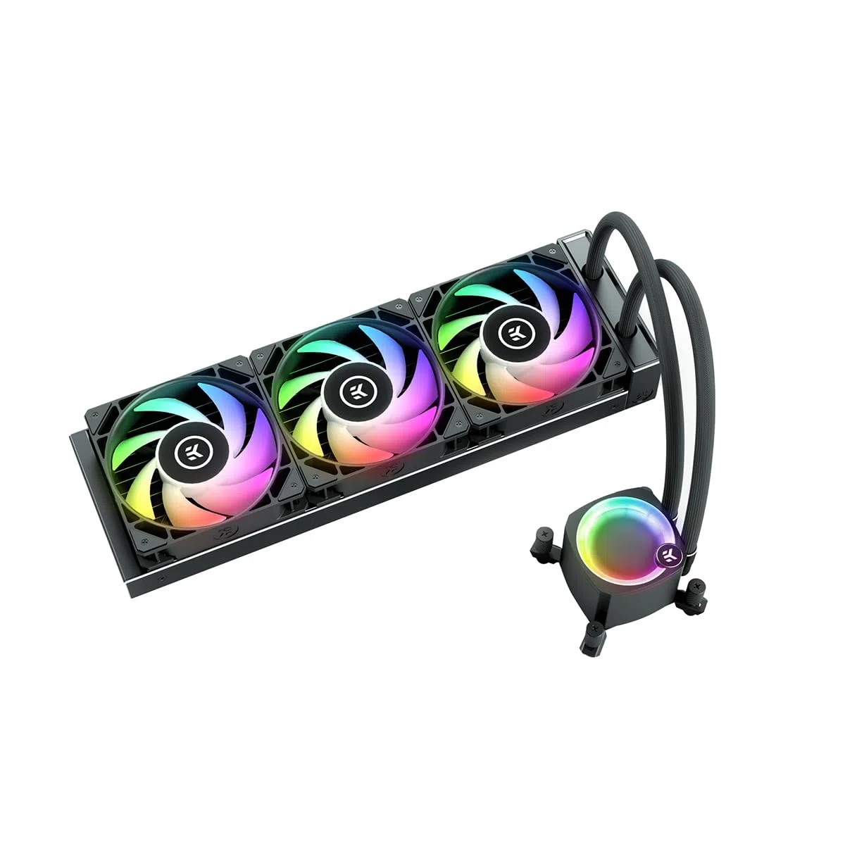 EK Water Blocks Nucleus AIO CR360 Lux D-RGB wszystko w jednym chłodziarce cieczy 12 cm Czarny 1 szt