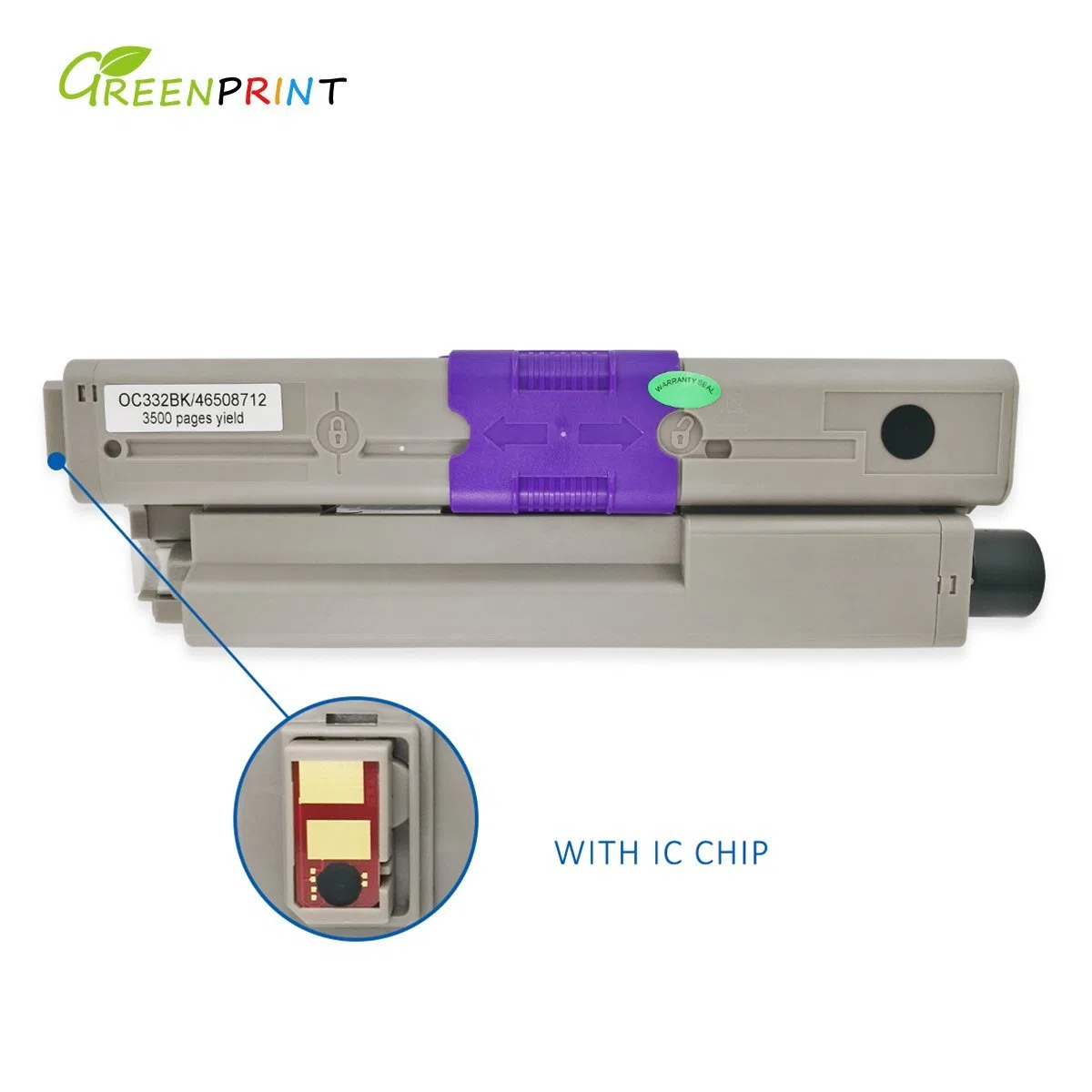 GREENPRINT 4 kolory kompatybilne kartridże z tonerem C332 MC363 3500 stron dla czarnych i 3000 stron dla C M Y do Oki Okidata kolorowa drukarka laserowa C332dn MC363dn C332dnw MC363dnw
