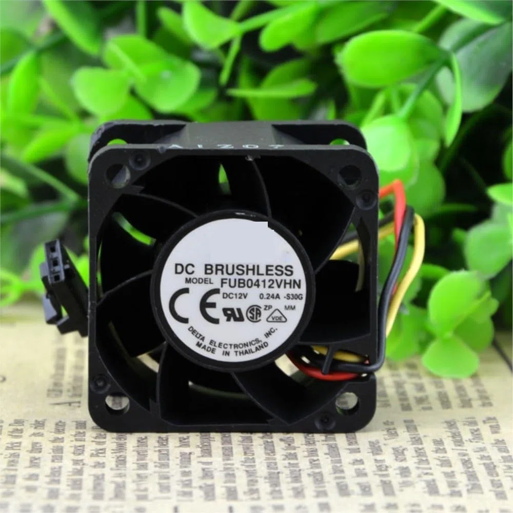 do Delta 12 V 40 mm FUB0412VHN 0,24A 3-przewodowy podwójny wentylator chłodzący do komputera i serwera części laptopów