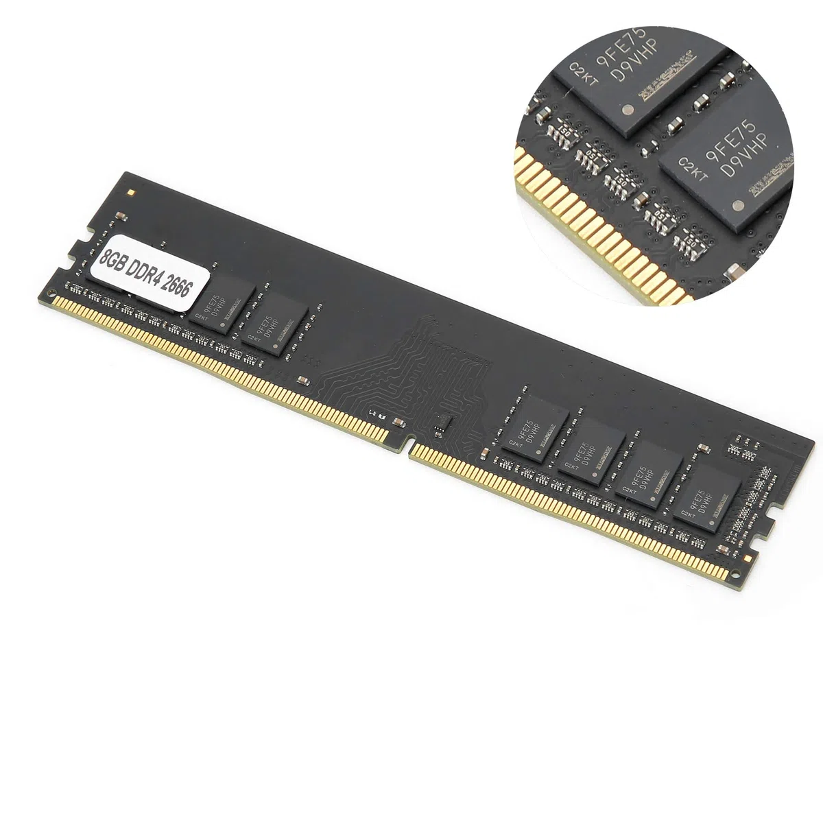 Zunate Moduł pamięci RAM DDR4, 8 GB 2666 MHz PC4-19200 / 16G 2400 MHz PC4-2666 V pamięć RAM do komputerów stacjonarnych, w pełni kompatybilny z / (8 GB)