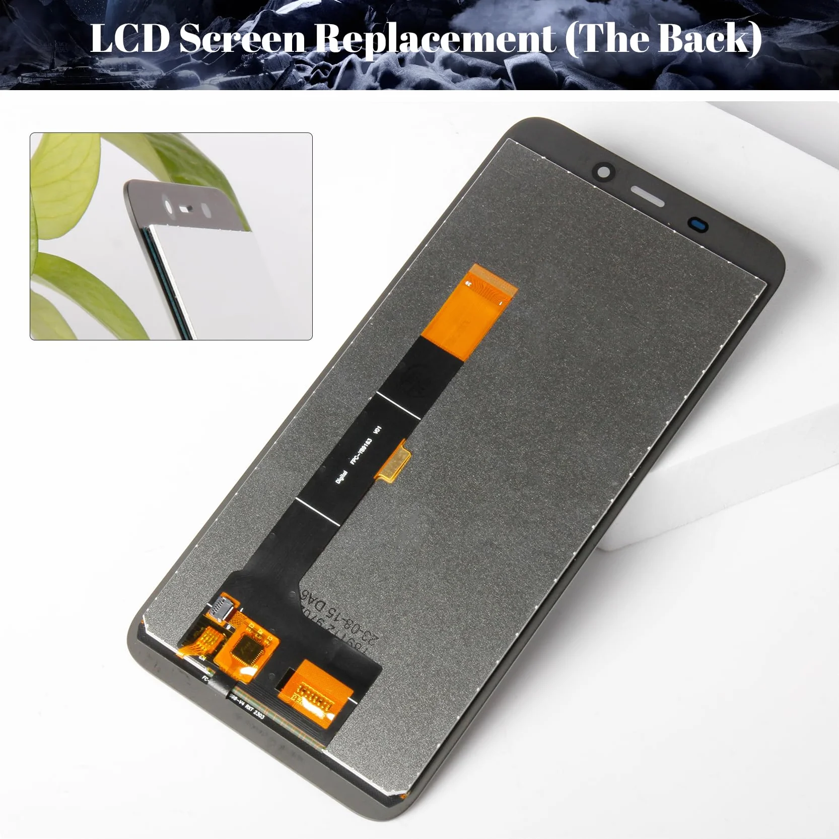 Dla Oukitel WP32 wyświetlacz LCD do Oukitel WP32 zamiennik ekranu dotykowego digitizera zestawy naprawcze (czarny, bez ramki)