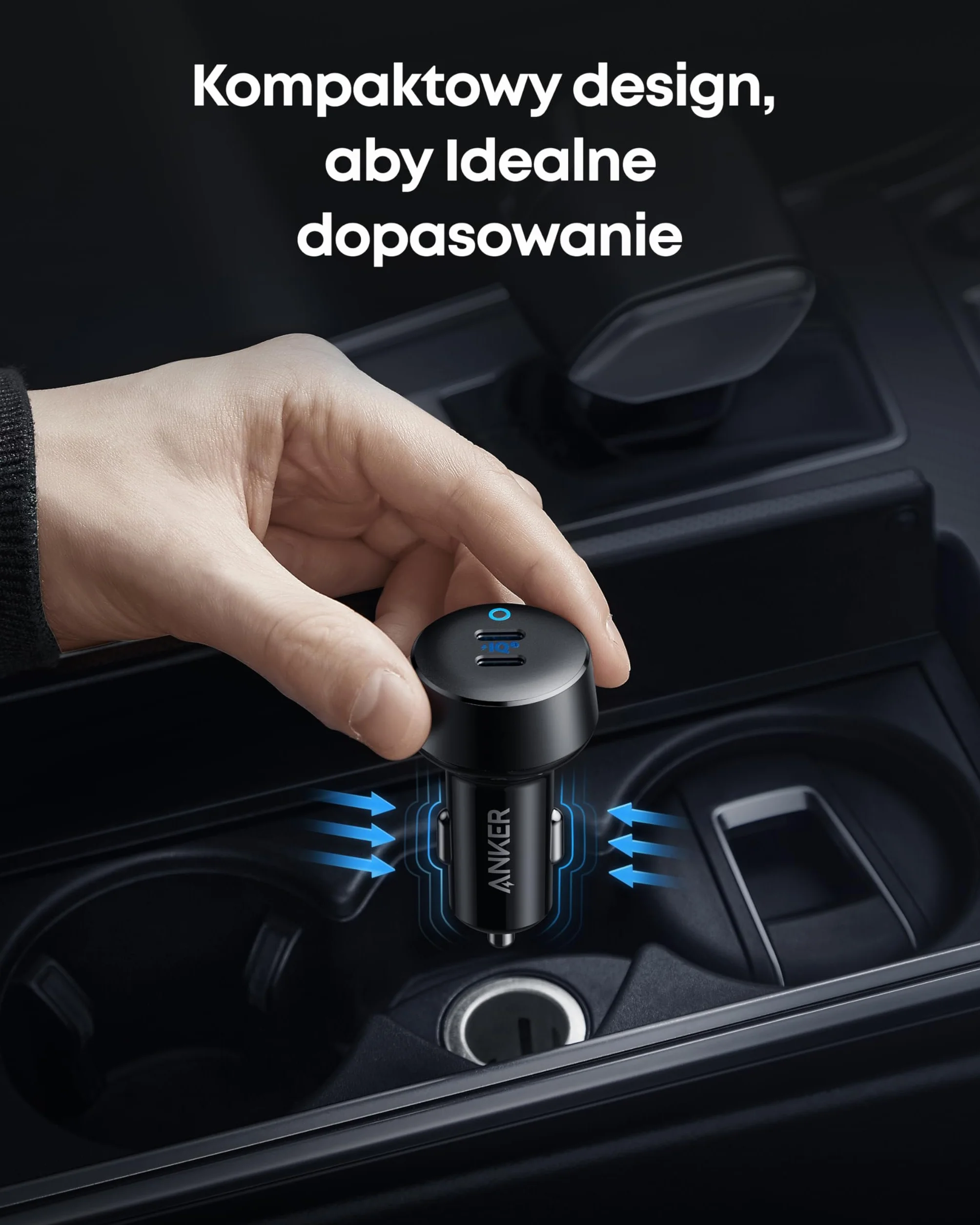 Anker PowerDrive III Duo USB-C car charger, 40W 2-port PowerIQ 3.0 charger, power delivery for iPhone 15/15 Plus/15 Pro/15 Pro Max, Galaxy S10/S9, Pixel, iPad/iPad Mini and more